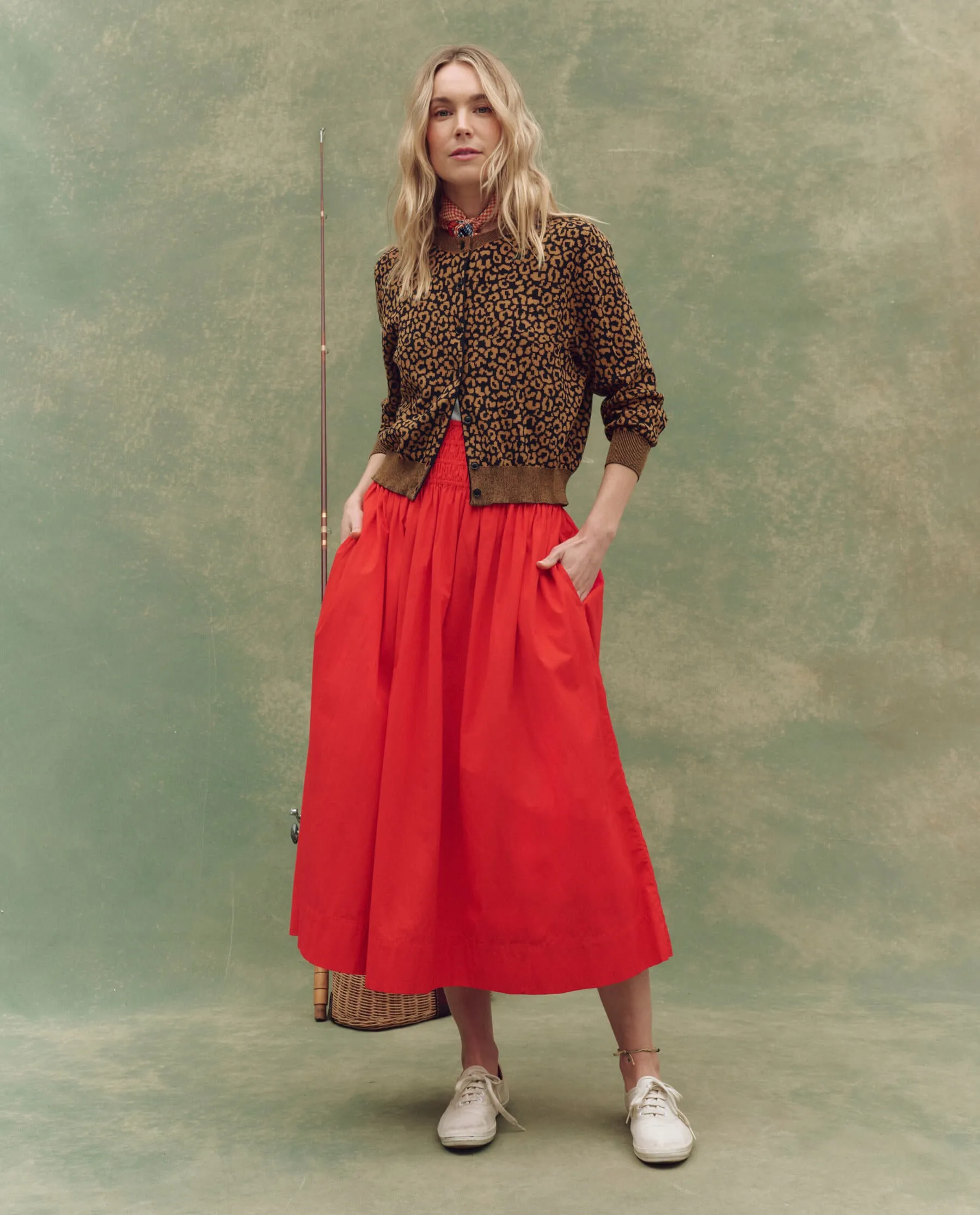 The Tea Time Cardigan. -- Leopard sold by THE GREAT. product image thumbnail 4