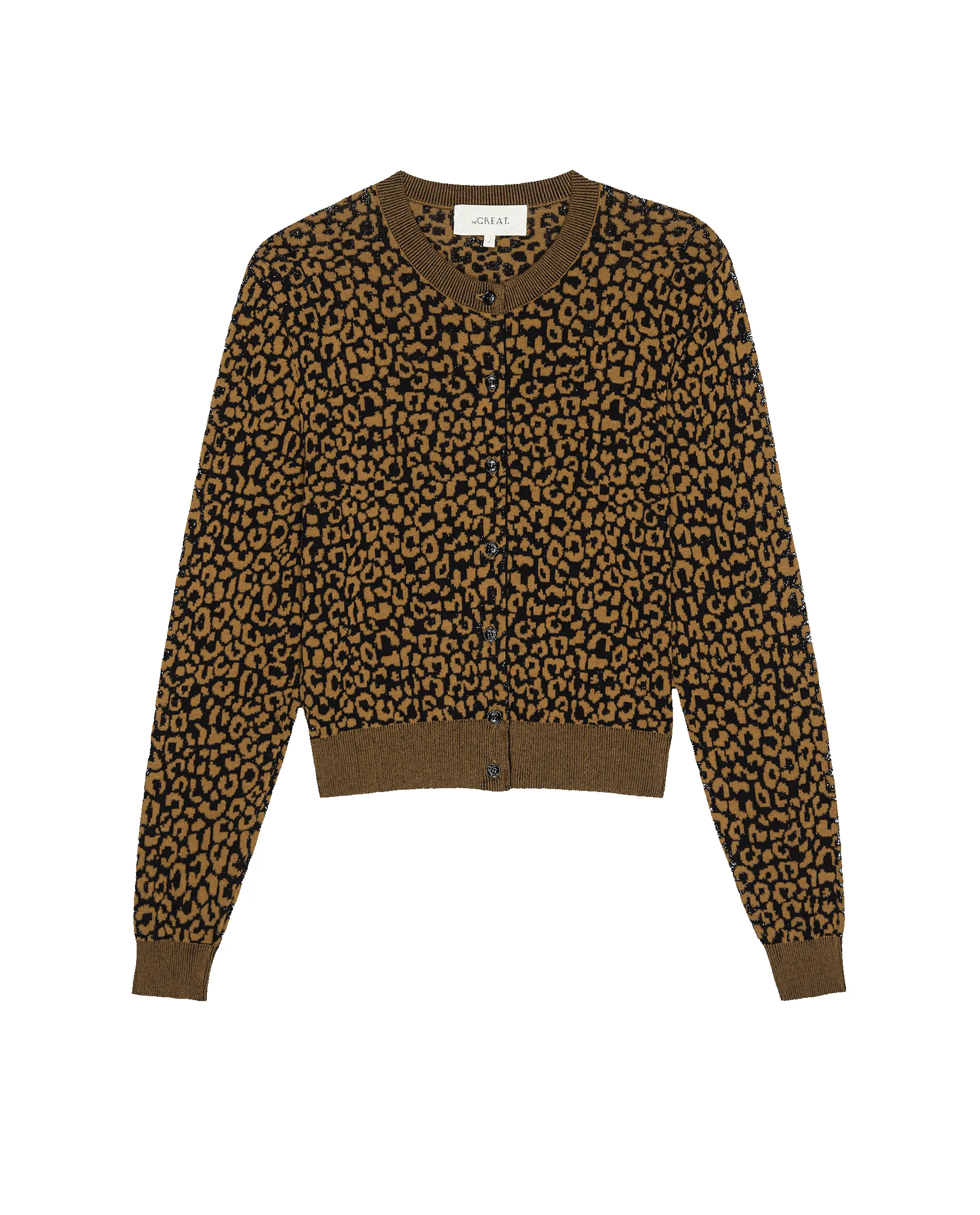 The Tea Time Cardigan. -- Leopard sold by THE GREAT. product image thumbnail 5