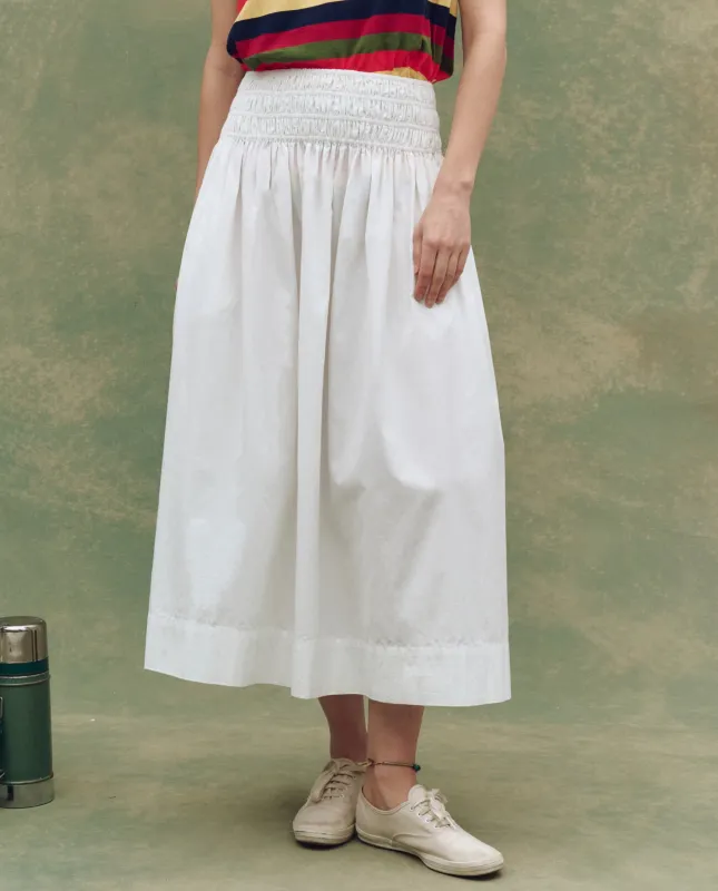 The Viola Skirt. -- White made by THE GREAT.