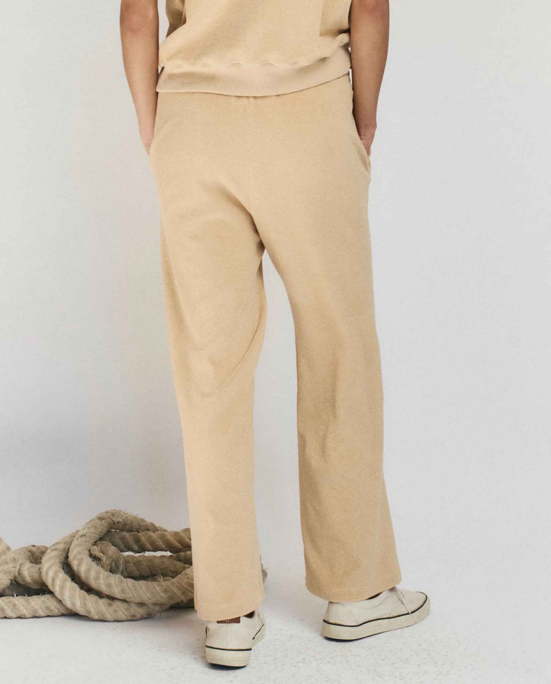The Micro Terry Victory Sweatpant. -- Chamois sold by THE GREAT. product image thumbnail 2