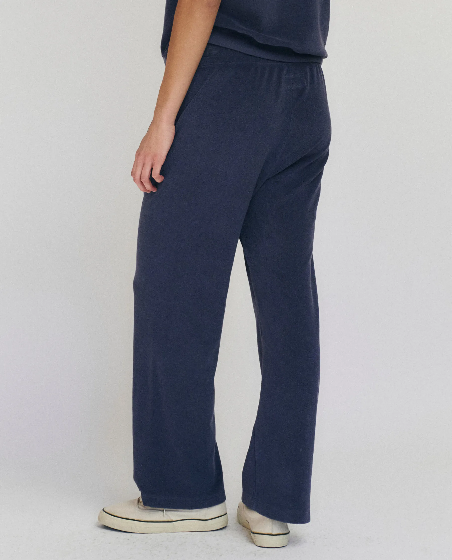 The Micro Terry Victory Sweatpant. -- Vintage Blue sold by THE GREAT. product image thumbnail 2