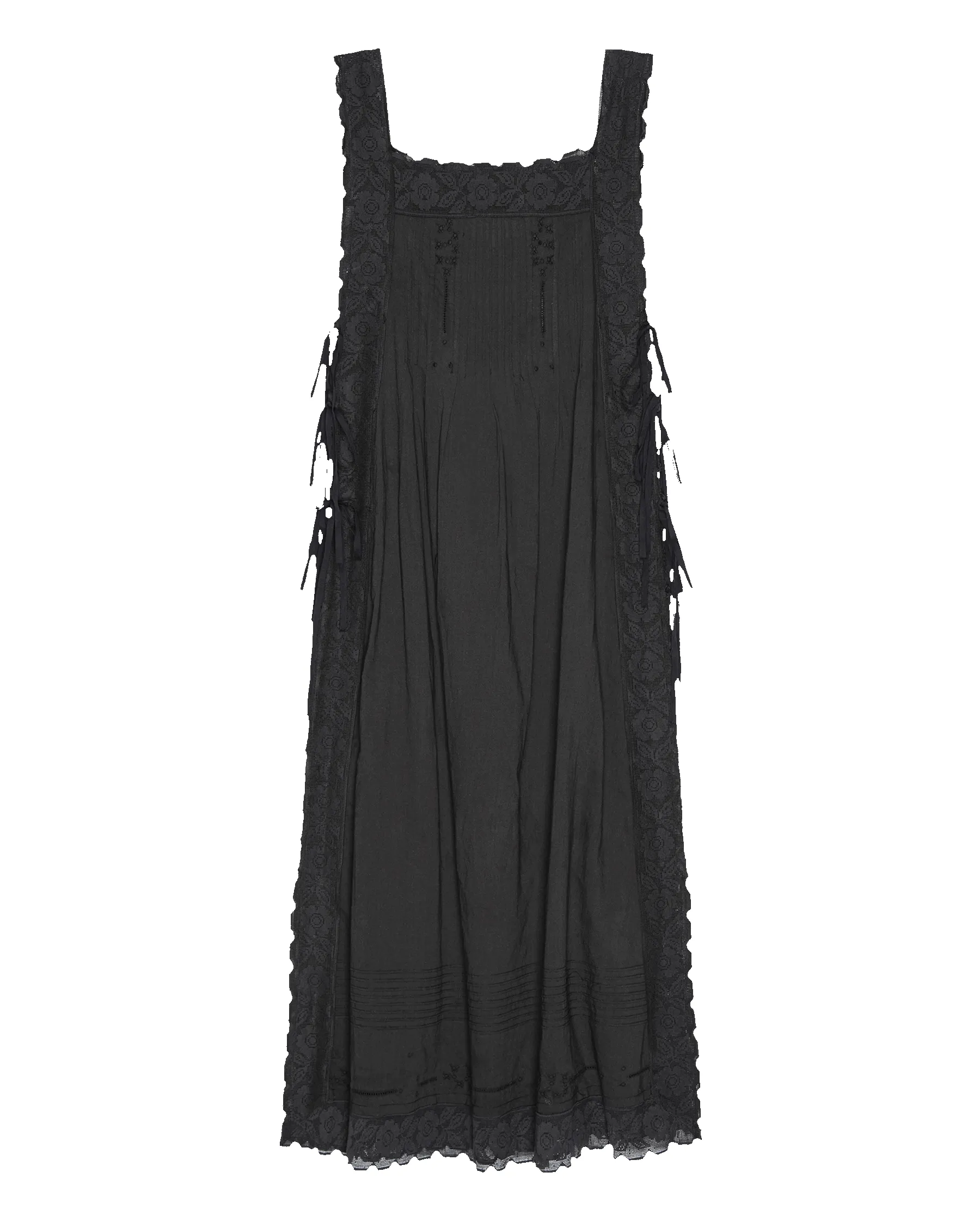 The Attic Lace Dress. -- Black sold by THE GREAT. product image thumbnail 5
