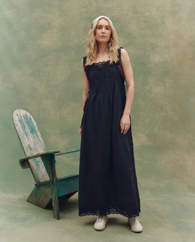 The Attic Lace Dress. -- Black sold by THE GREAT.