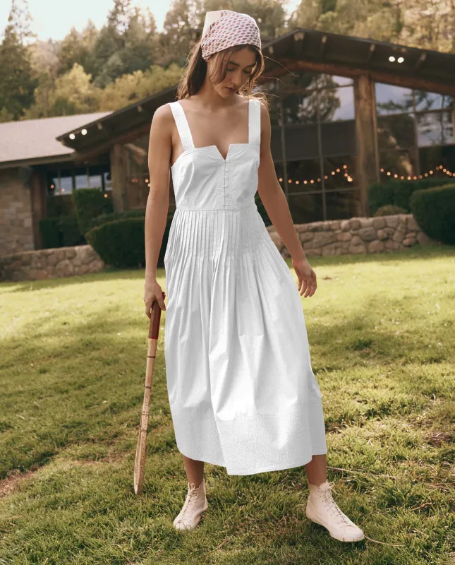 The Day Break Dress. -- White sold by THE GREAT.