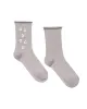 The Pointelle Sock. -- Lavender with Daisy Embroidery sold by THE GREAT.