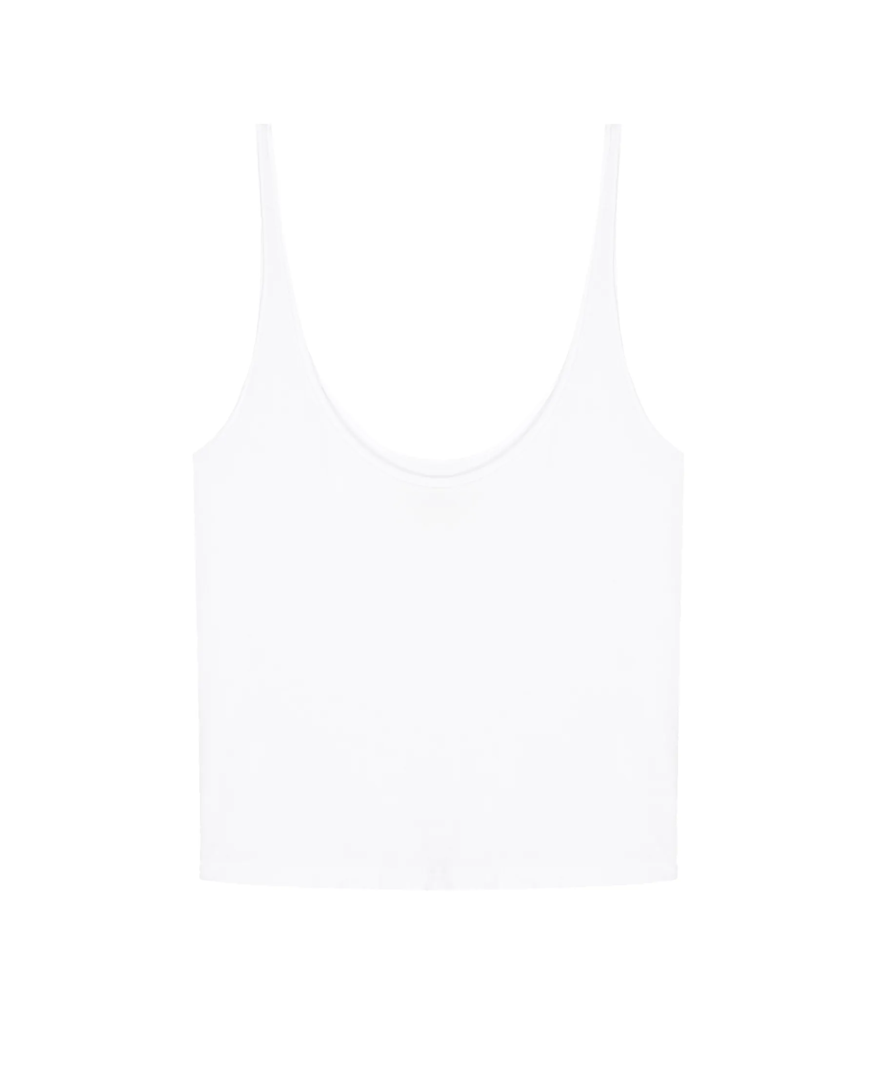 The Scoop Neck Tank. -- True White sold by THE GREAT. product image thumbnail 5