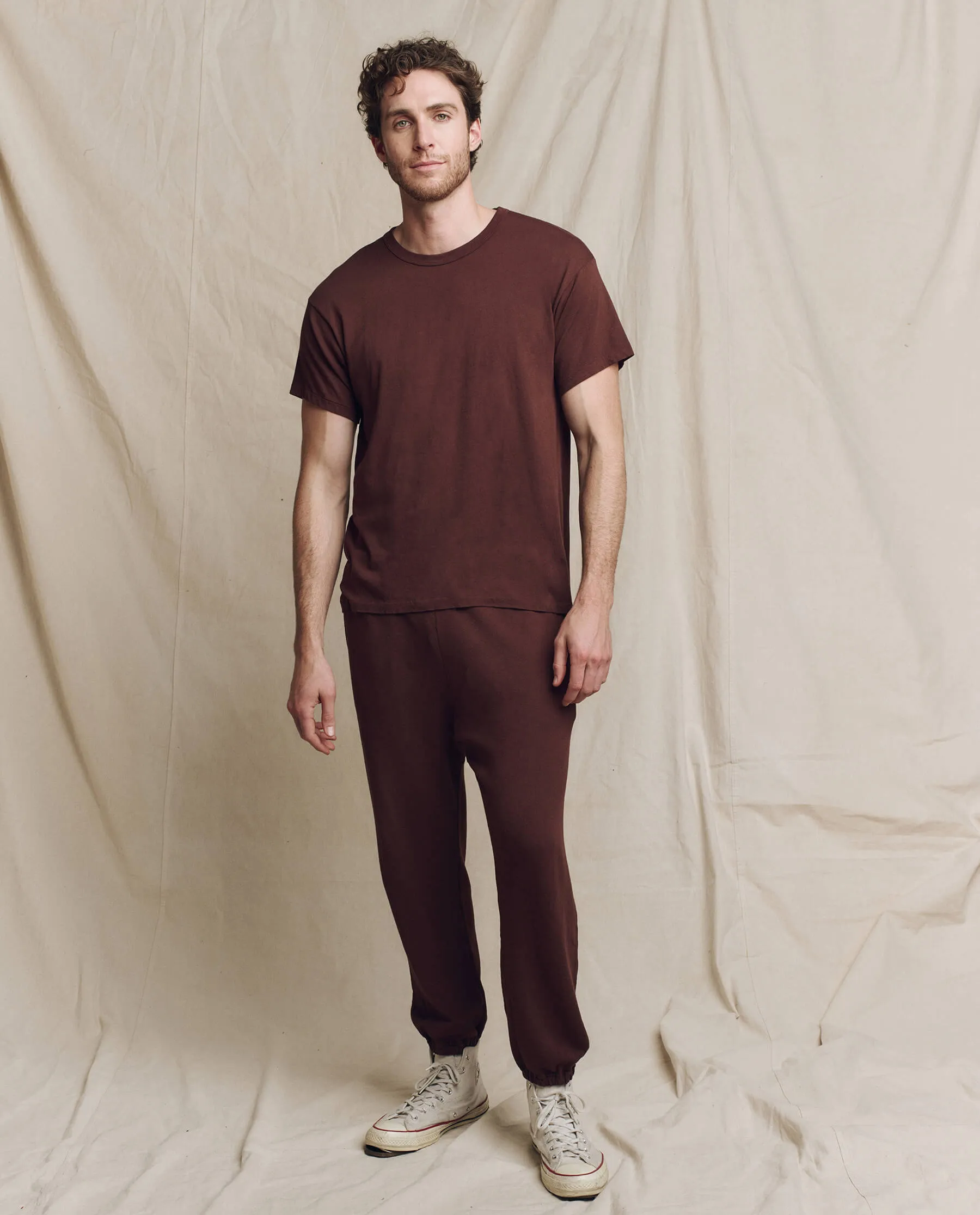 The Men's Boxy Crew. Solid -- Toasted Walnut sold by THE GREAT. product image thumbnail 4