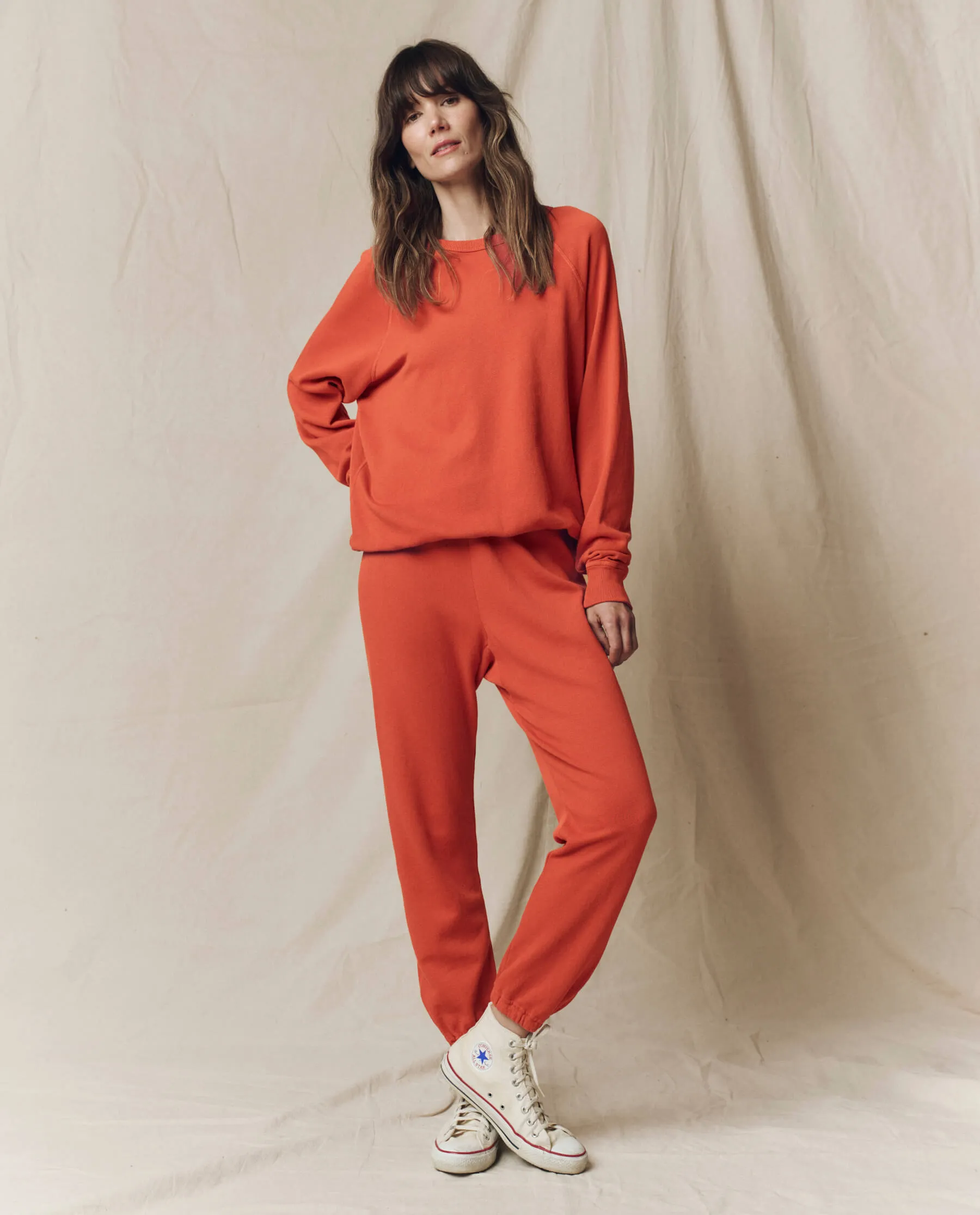 The Stadium Sweatpant. Solid -- Desert Clay sold by THE GREAT. product image thumbnail 4