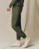 The Stadium Sweatpant. Solid -- Heritage Army sold by THE GREAT.
