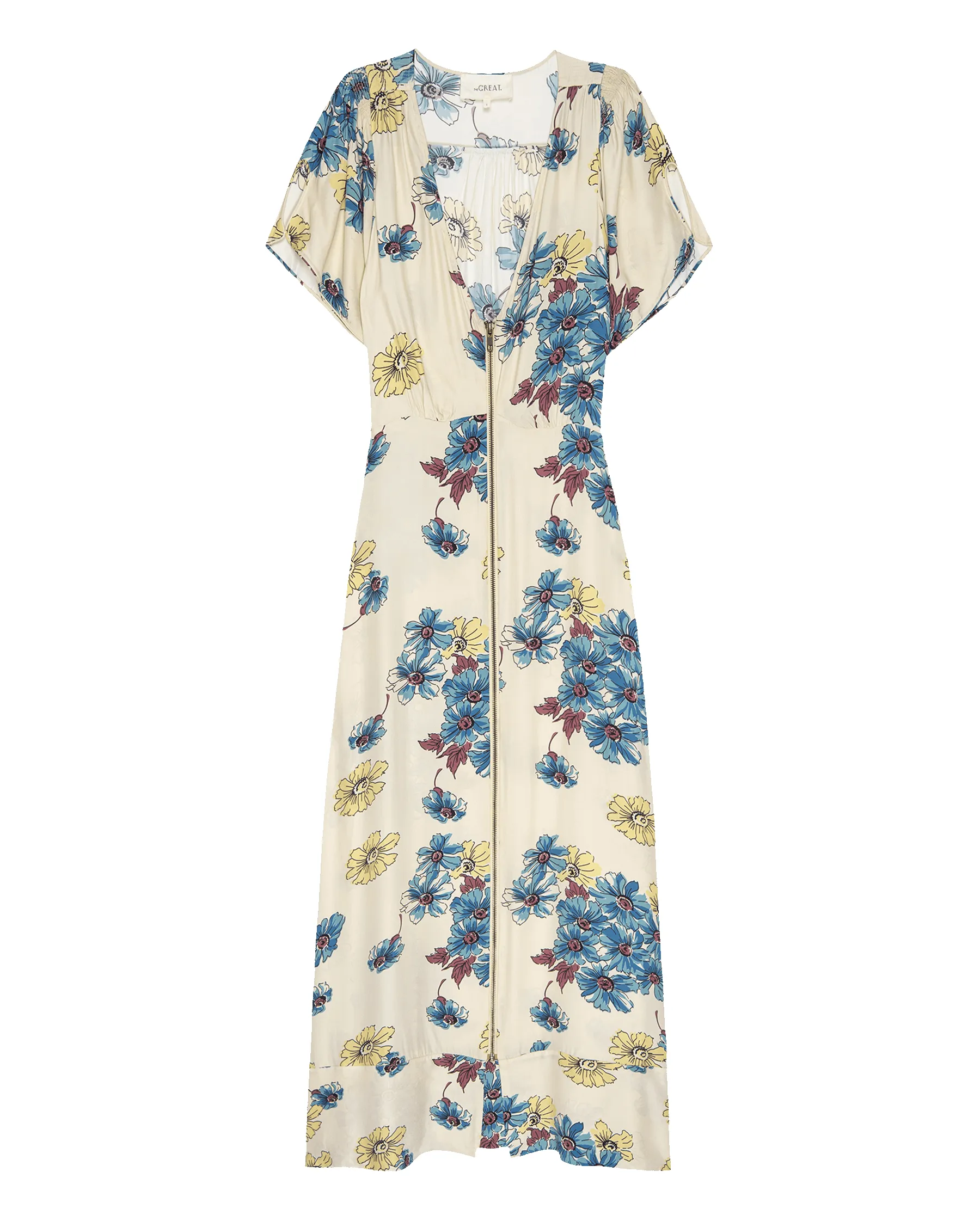 The Laurel Dress. -- Sungold Floral sold by THE GREAT. product image thumbnail 5