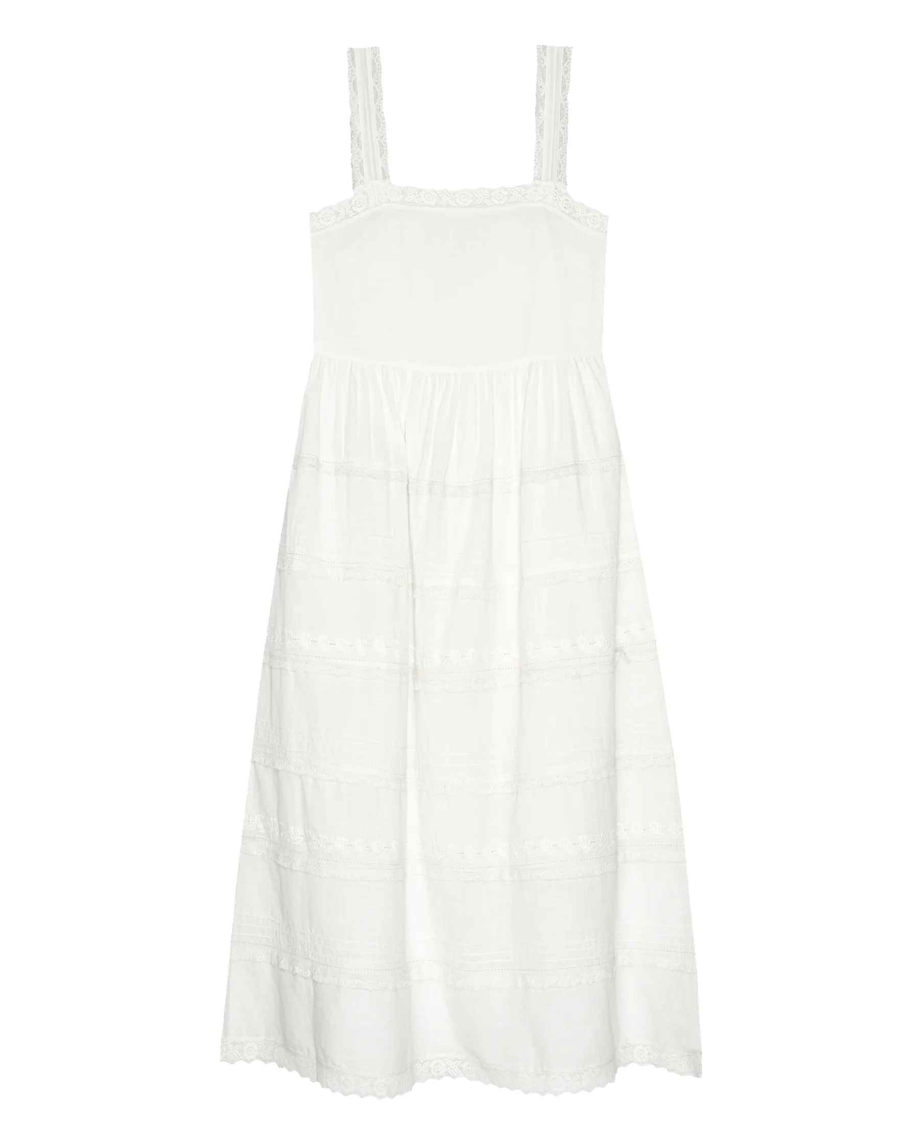 The Reverie Dress. -- White sold by THE GREAT. product image thumbnail 4