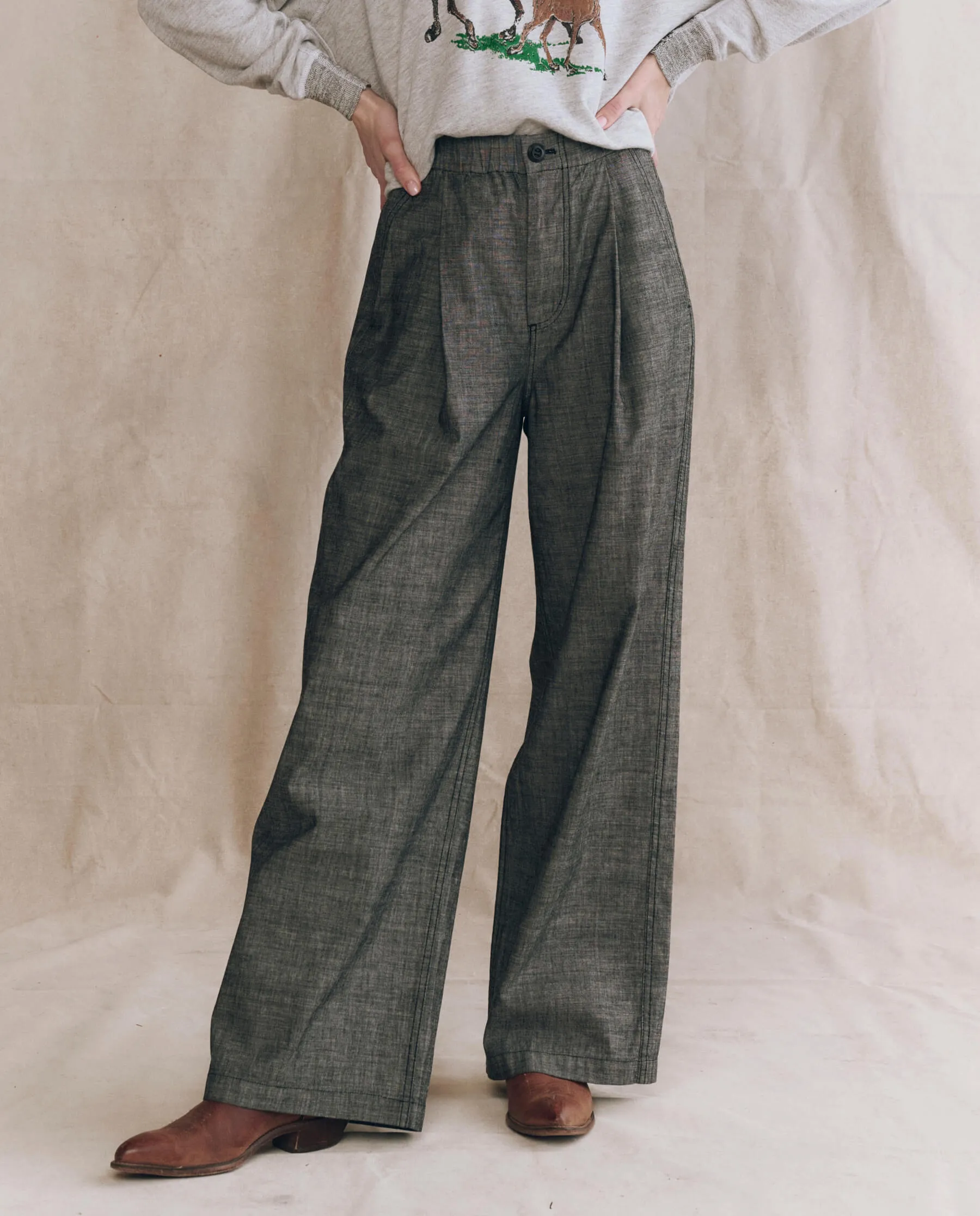 The Sawyer Pant. -- Smoke Wash sold by THE GREAT. product image thumbnail 2