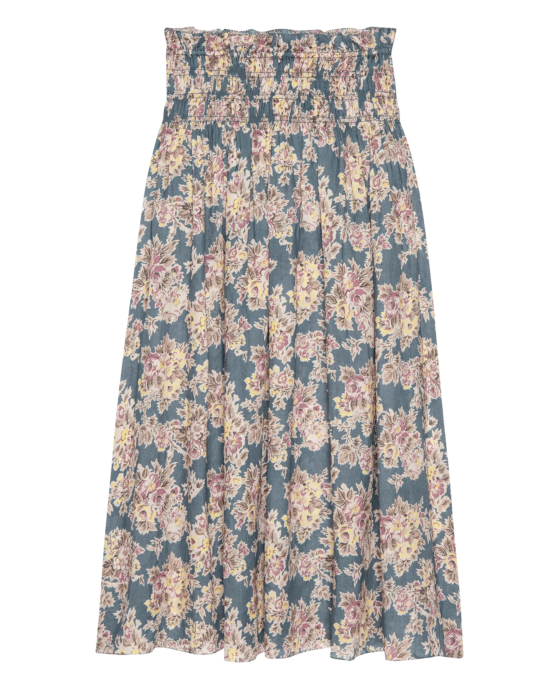 The Canary Skirt. -- Indigo Floral sold by THE GREAT. product image thumbnail 5