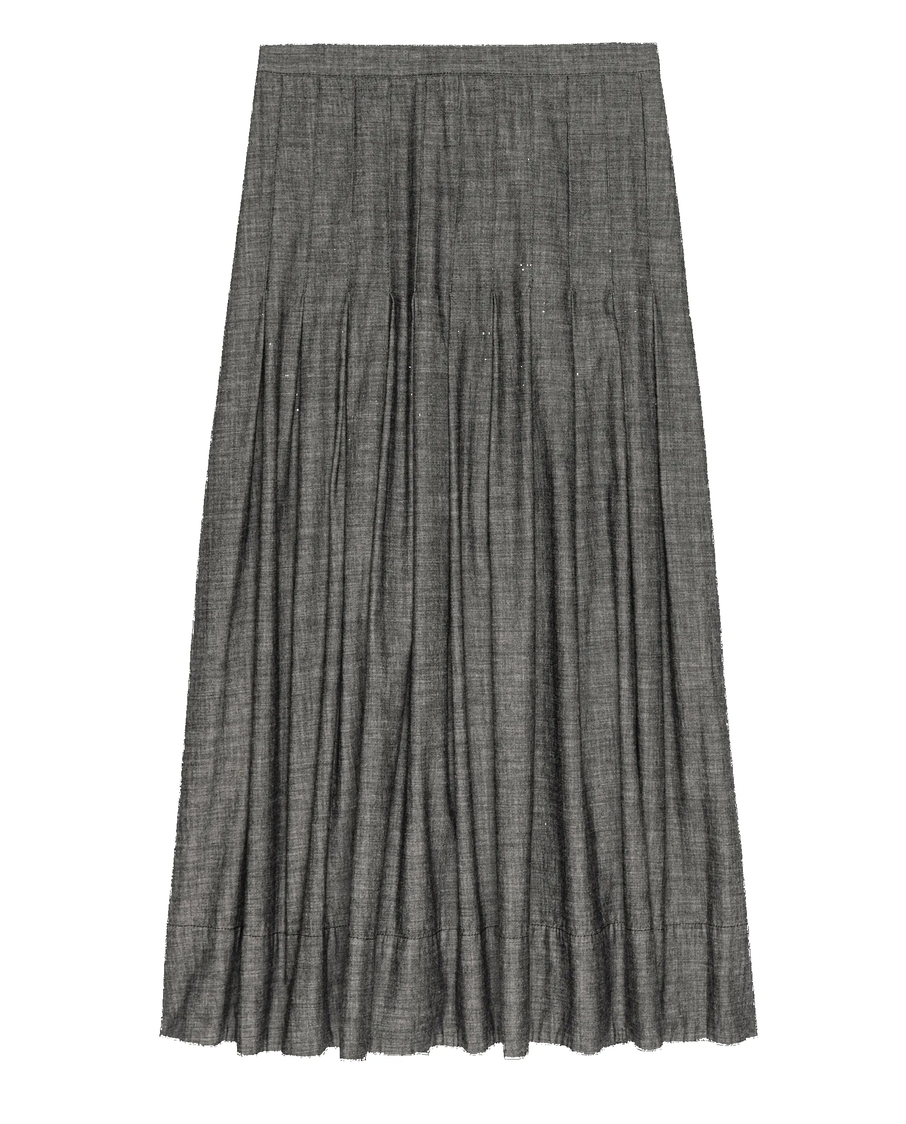 The Rhythm Skirt. -- Smoke Wash sold by THE GREAT. product image thumbnail 5