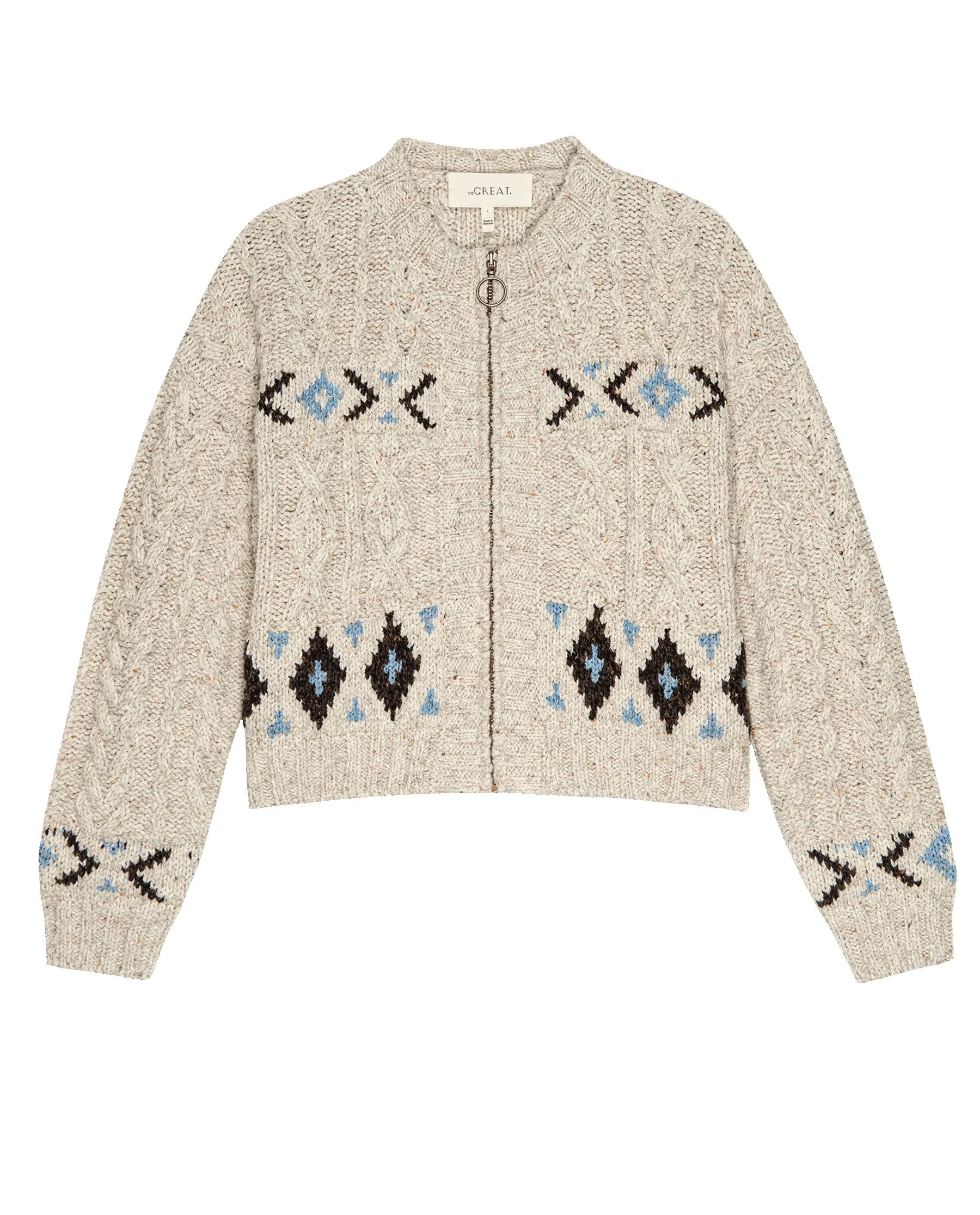 The Cavern Cardigan. -- Oat sold by THE GREAT. product image thumbnail 5