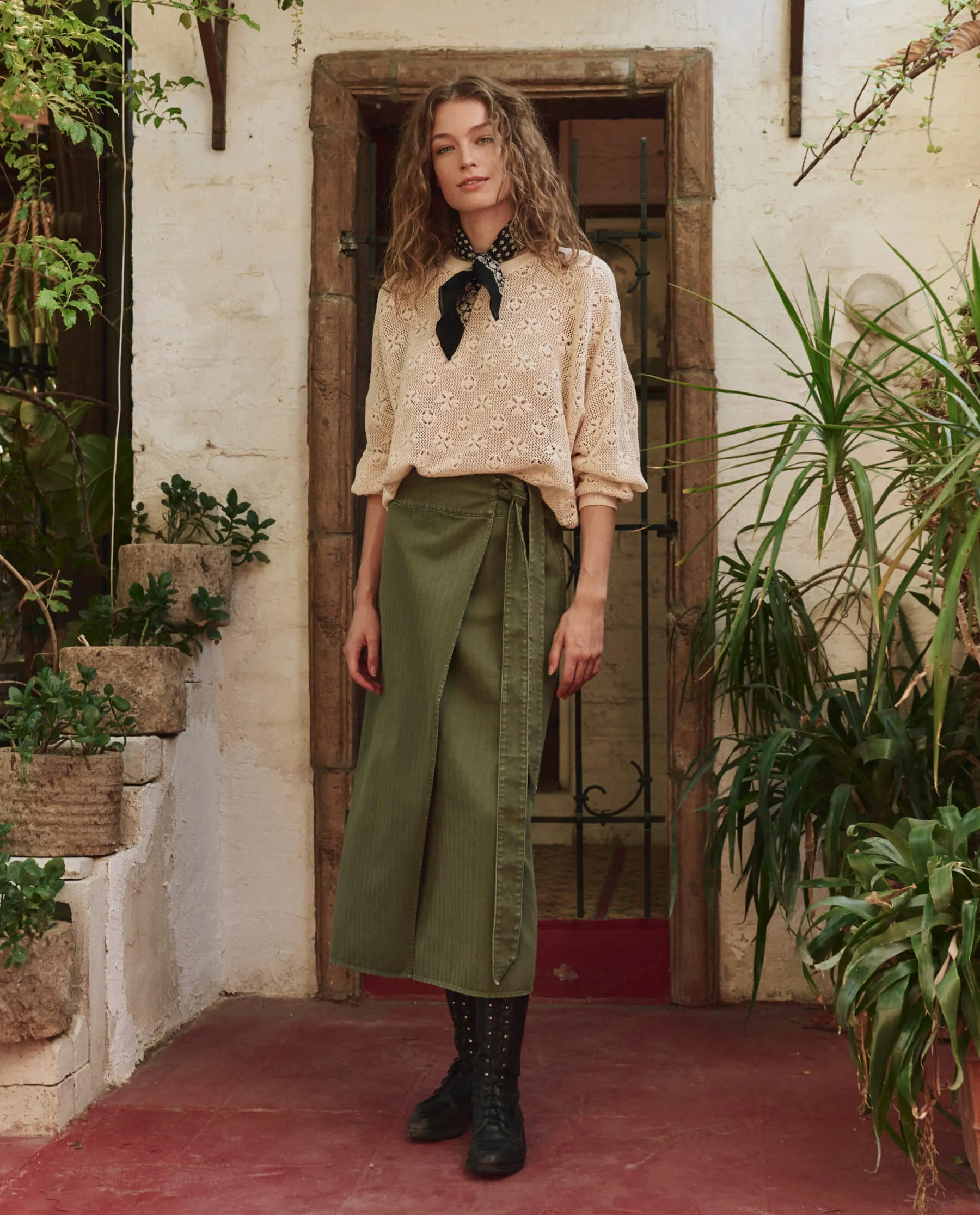 The Crochet Pullover. -- Natural sold by THE GREAT. product image thumbnail 4