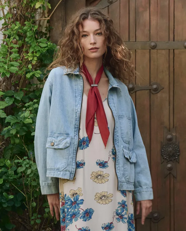 The Zip Front Chore Jacket. -- Dakota Wash sold by THE GREAT.