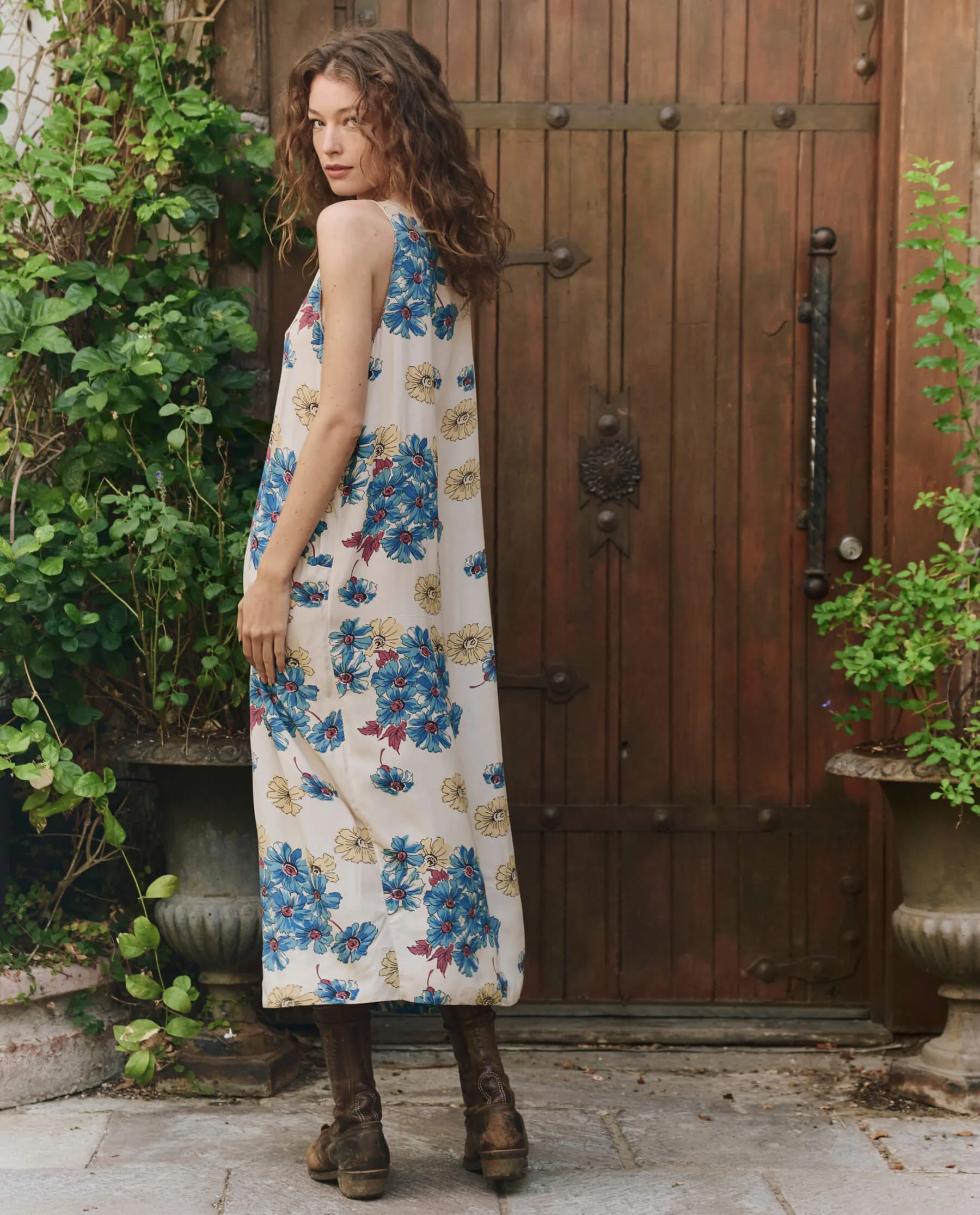 The Windward Dress. -- Sungold Floral sold by THE GREAT. product image thumbnail 2
