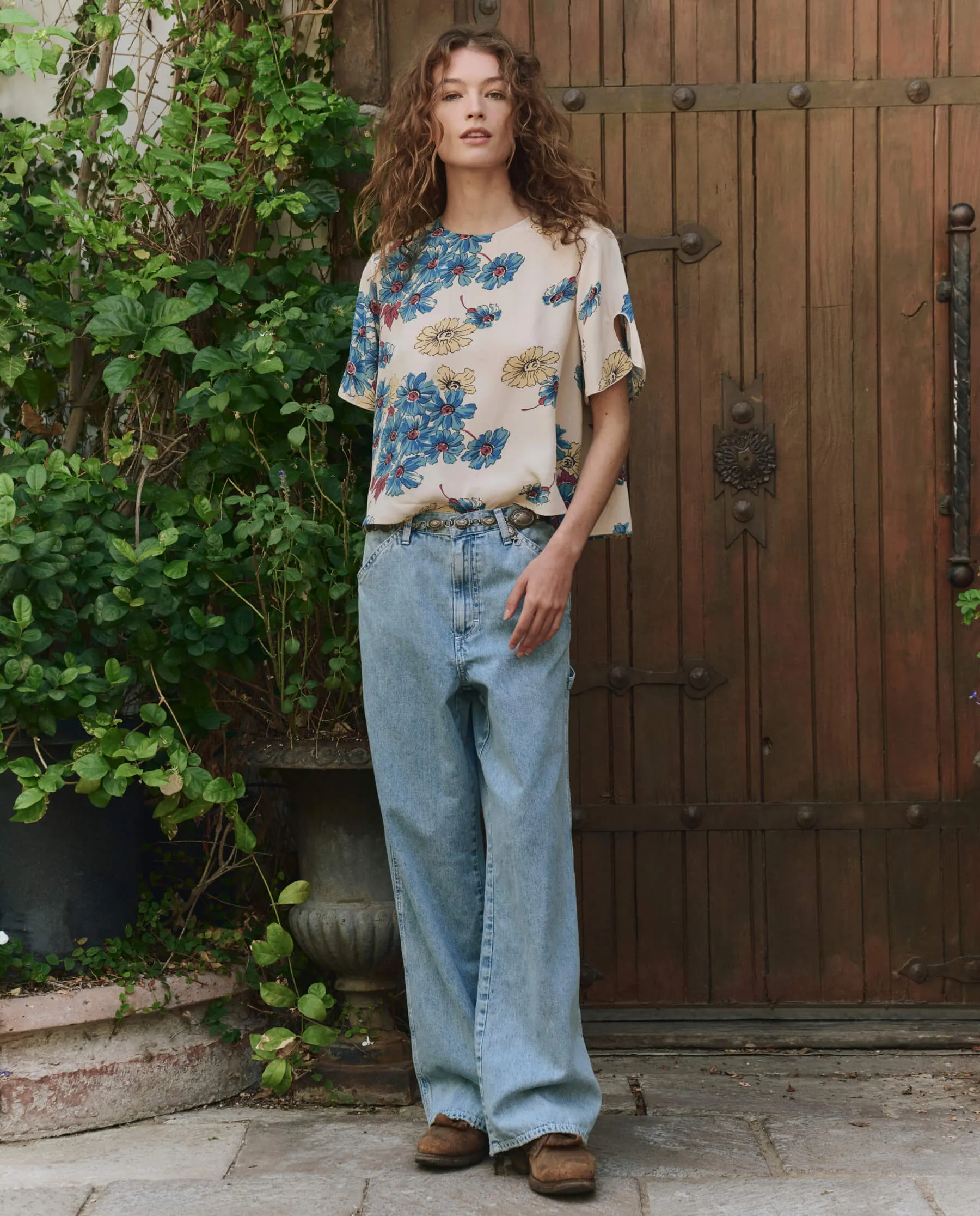 The Mandolin Top. -- Sungold Floral sold by THE GREAT. product image thumbnail 4