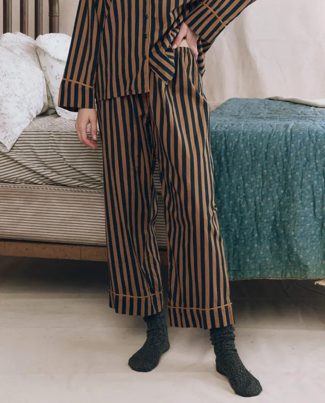 The Easy Sleep Pant. -- Club Stripe sold by THE GREAT.
