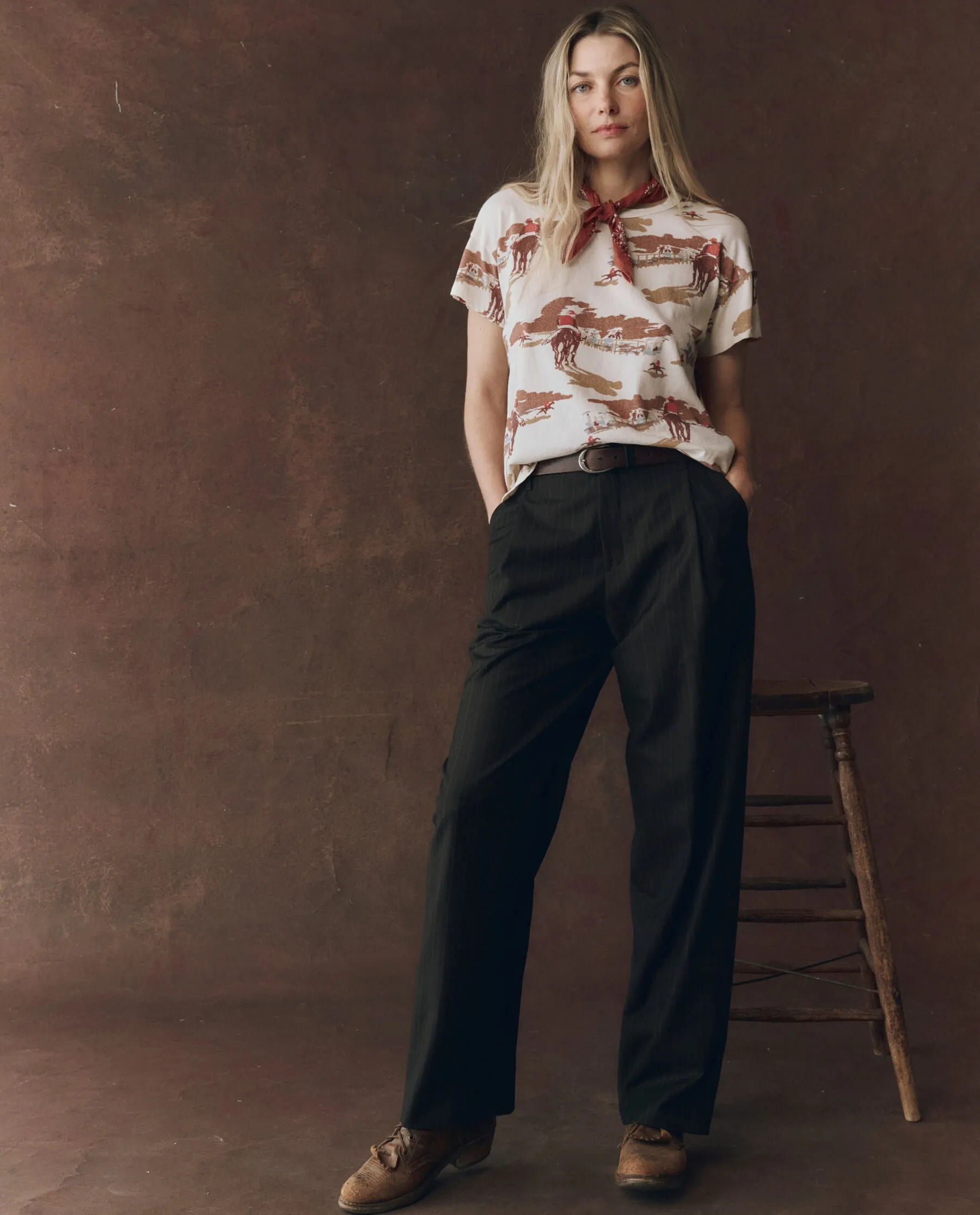 The Boxy Crew. Graphic -- Riding Horses Print sold by THE GREAT. product image thumbnail 4