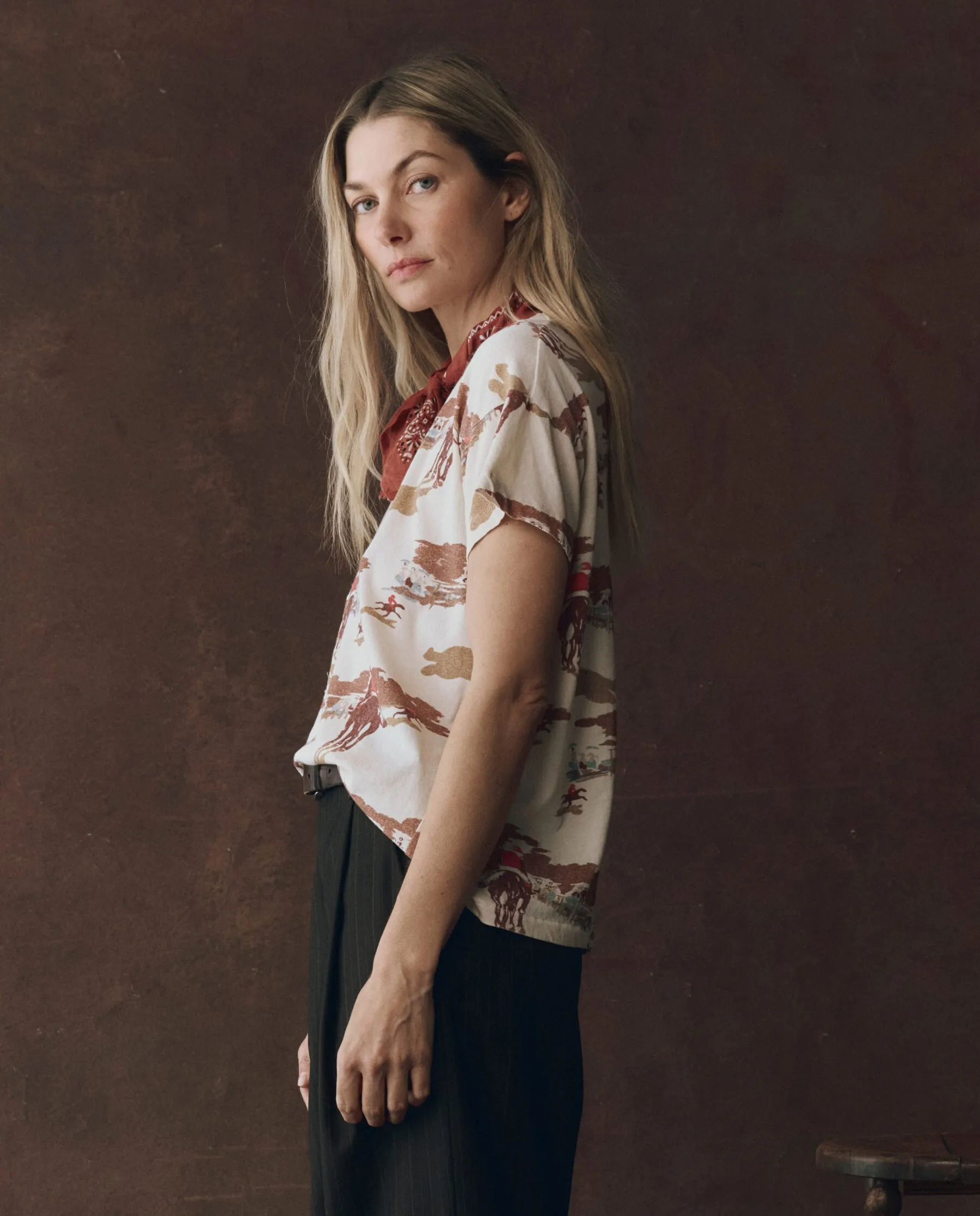 The Boxy Crew. Graphic -- Riding Horses Print sold by THE GREAT. product image thumbnail 3