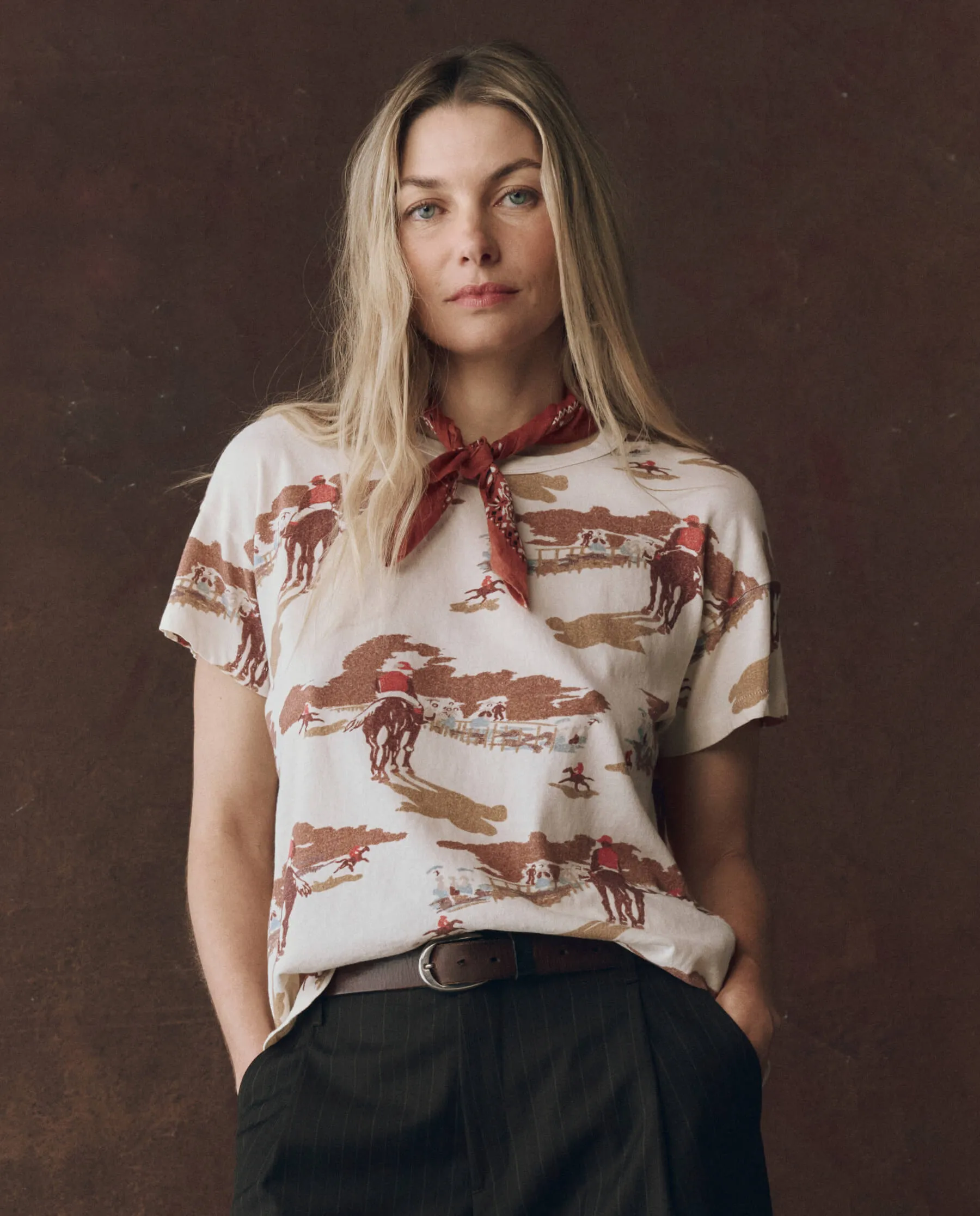 The Boxy Crew. Graphic -- Riding Horses Print sold by THE GREAT.