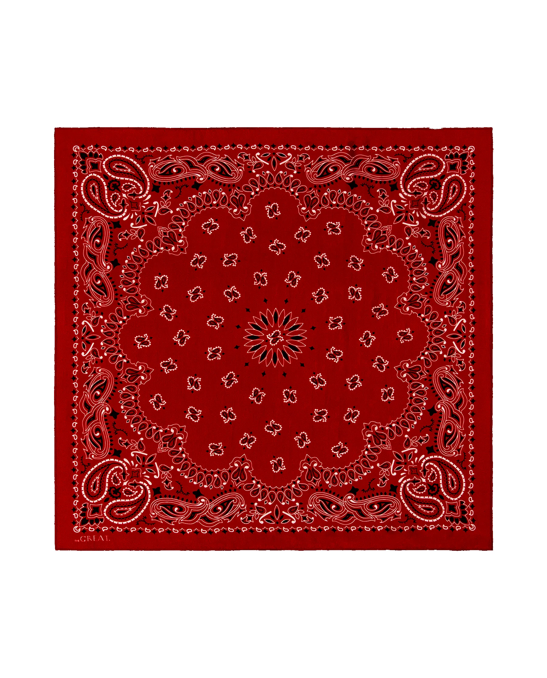 The Silk Bandana. -- True Red sold by THE GREAT. product image thumbnail 3