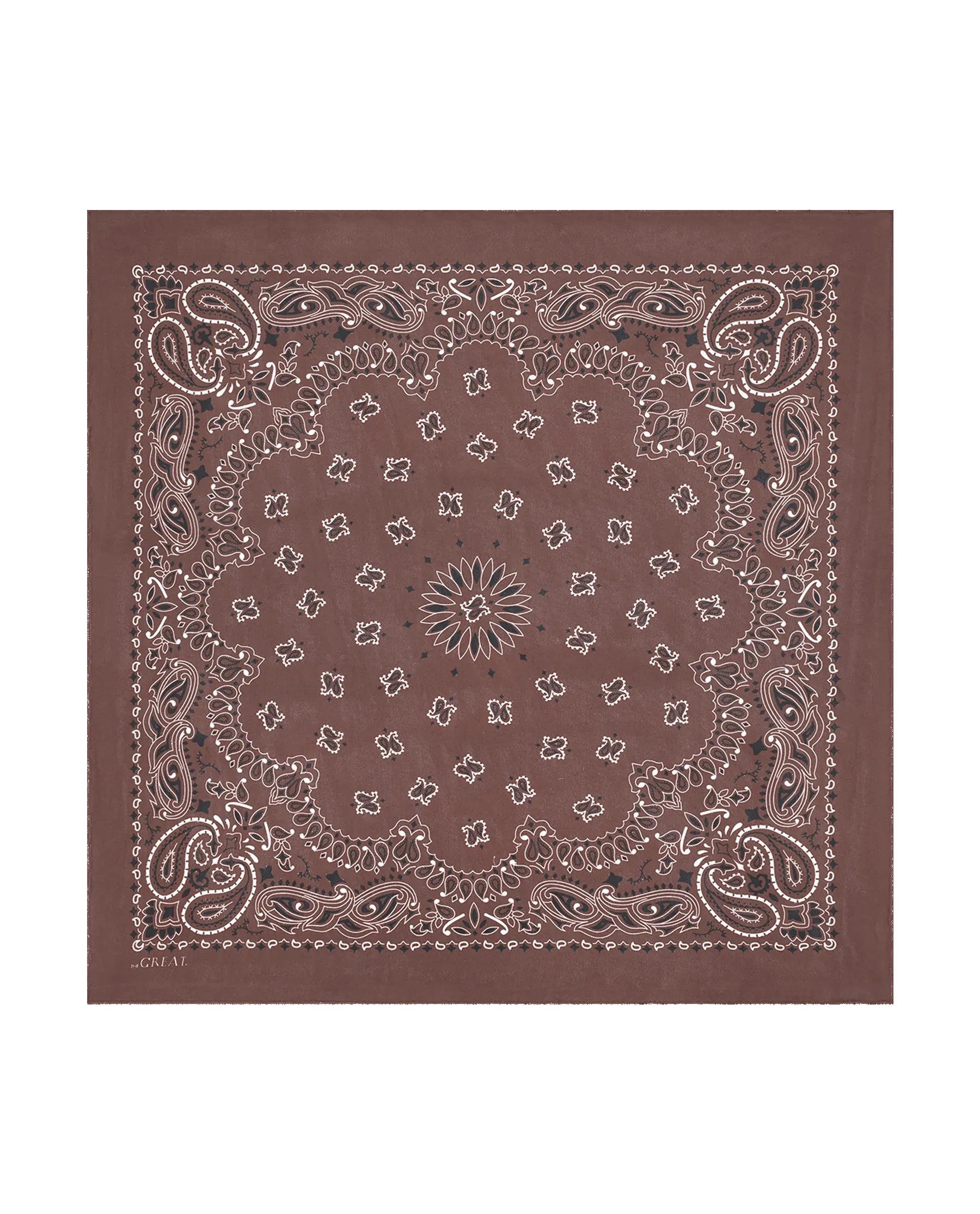 The Silk Bandana. -- Chocolate sold by THE GREAT. product image thumbnail 3
