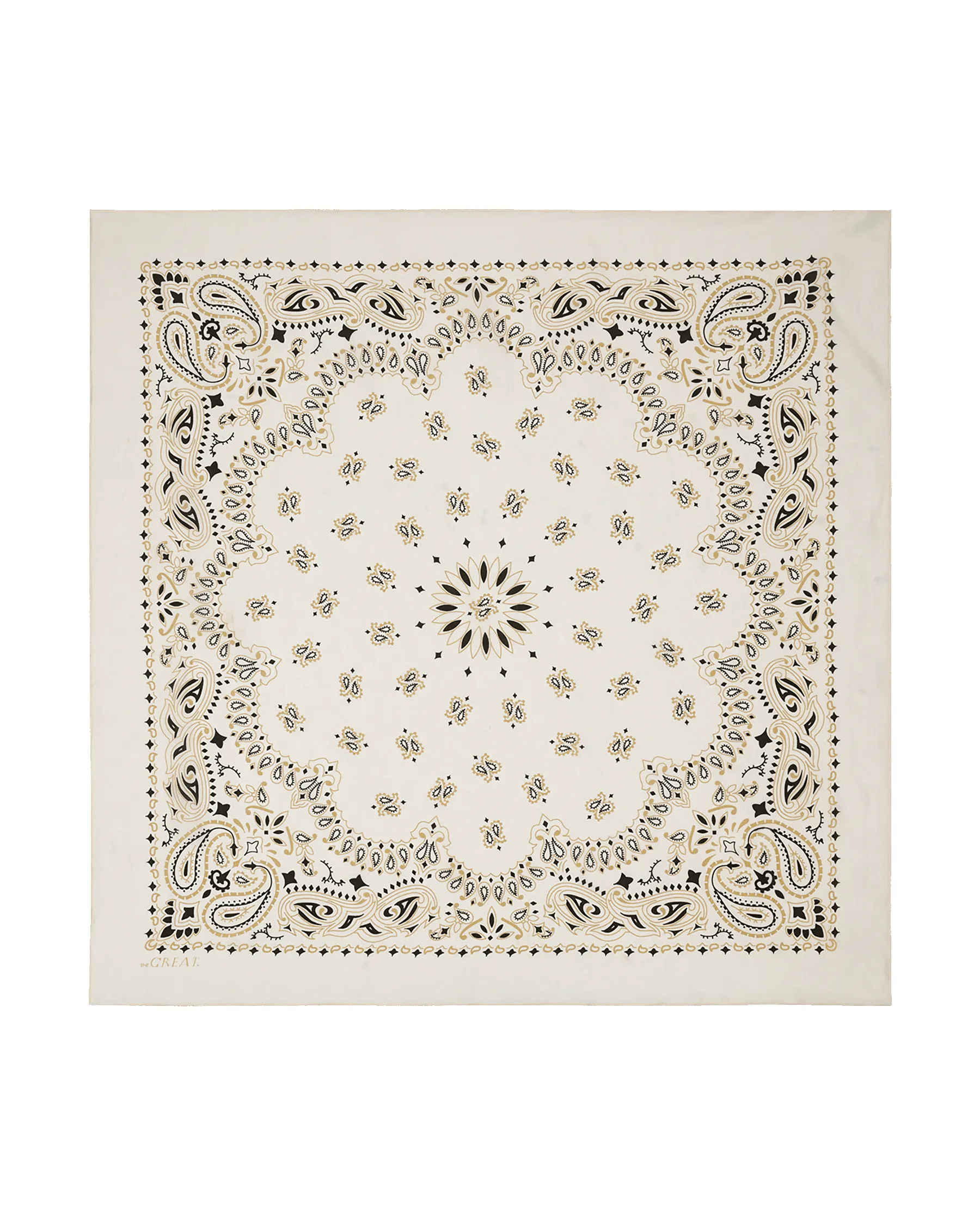 The Silk Bandana. -- Cream sold by THE GREAT. product image thumbnail 3