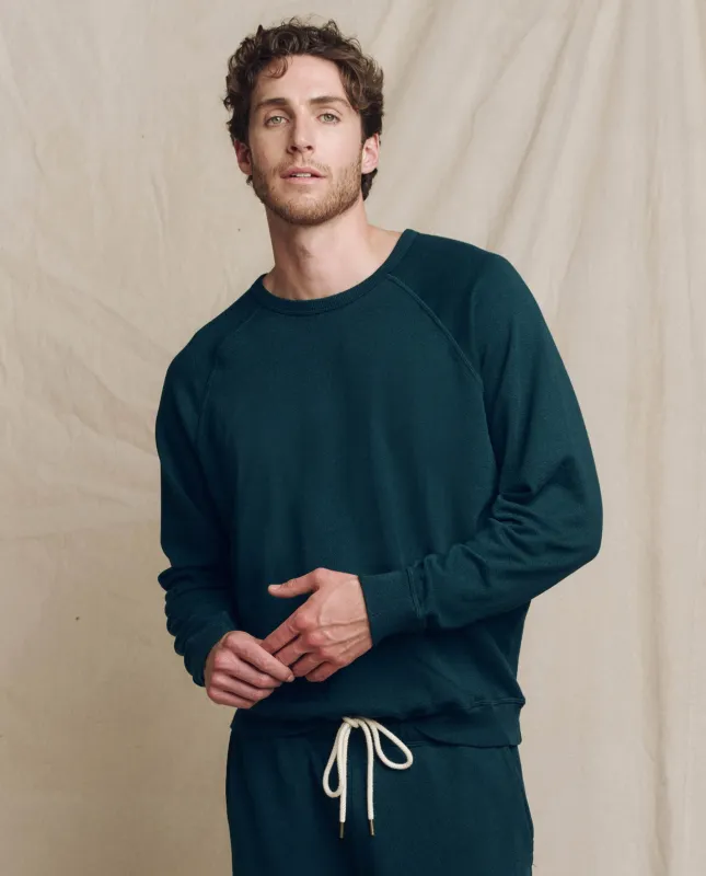 The Men's College Sweatshirt. Solid -- Dark Slate sold by THE GREAT.