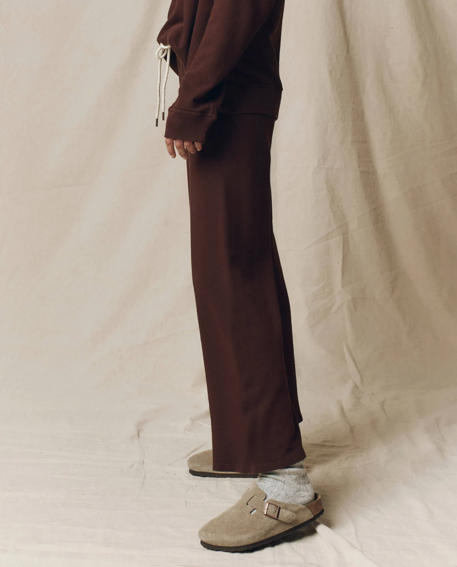 The Lap Sweatpant. Solid -- Driftwood sold by THE GREAT. product image thumbnail 3