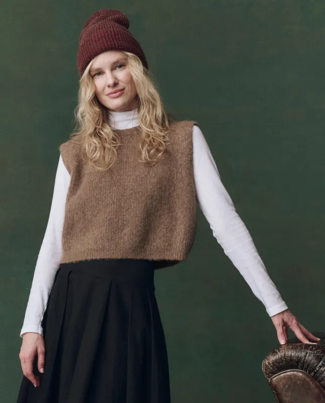 The Brushed Melange Sweater. -- Doe sold by THE GREAT.