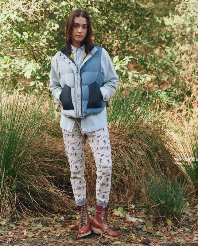 The Polar Vest. -- Navy Colorblock sold by THE GREAT.