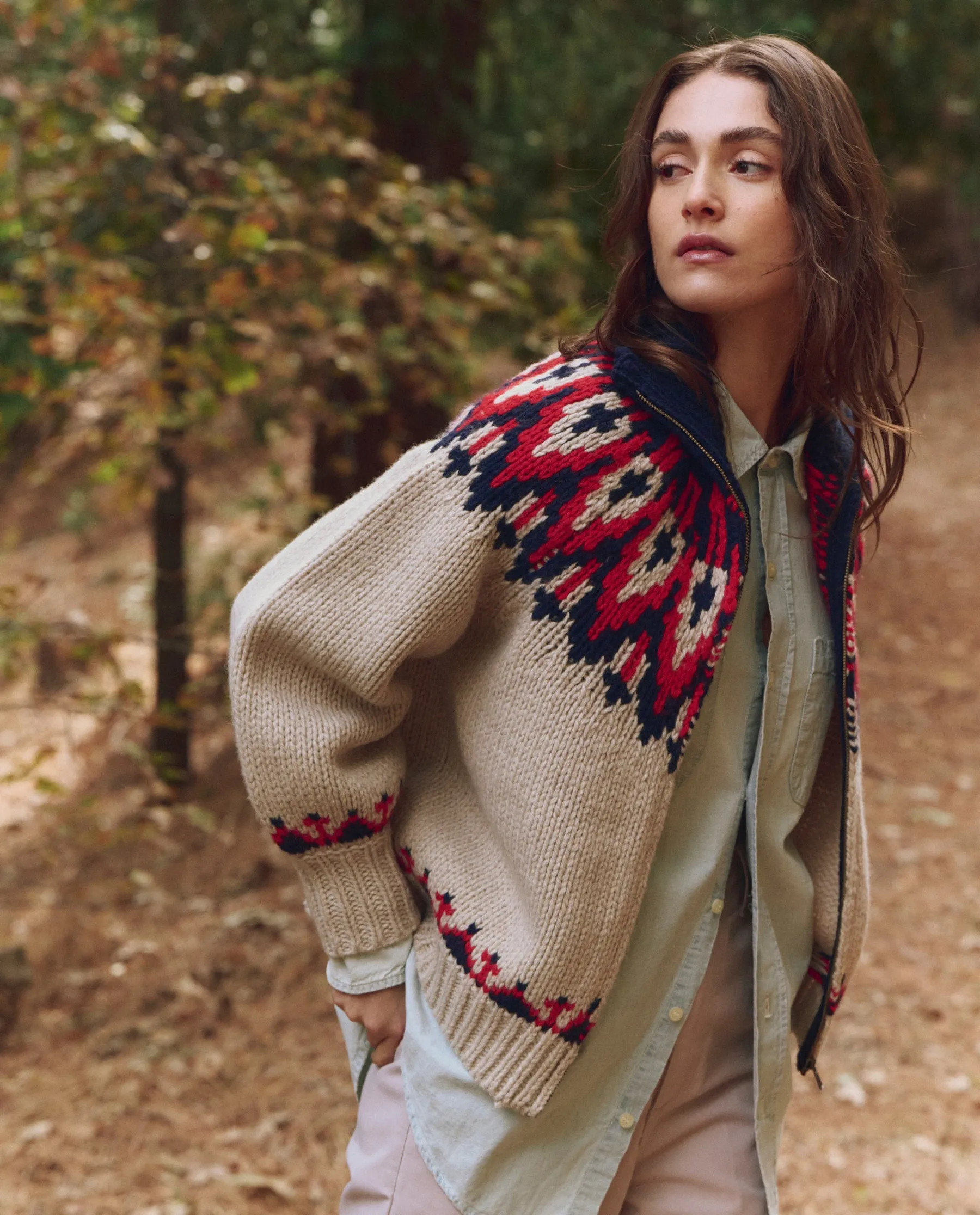 The Nordic Sweater. -- Glacier Fair Isle sold by THE GREAT. product image thumbnail 4