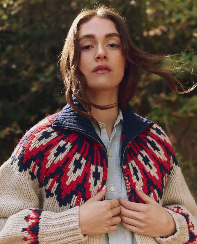 The Nordic Sweater. -- Glacier Fair Isle sold by THE GREAT.