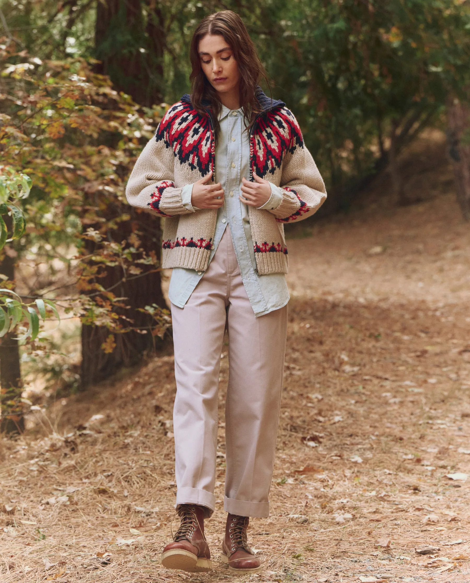 The Nordic Sweater. -- Glacier Fair Isle sold by THE GREAT. product image thumbnail 5