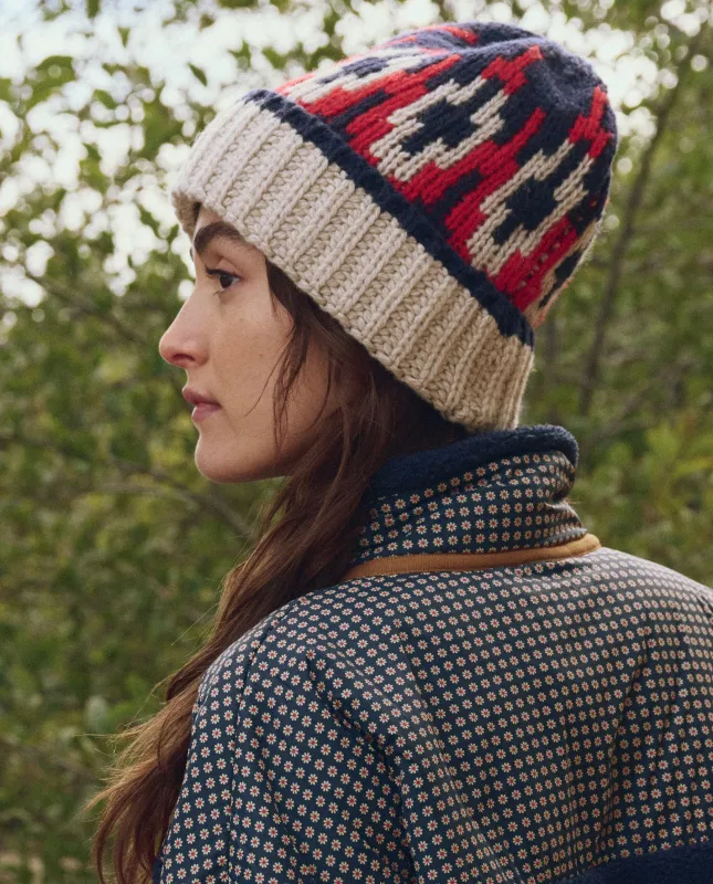 The Nordic Beanie. -- Glacier Fair Isle sold by THE GREAT.