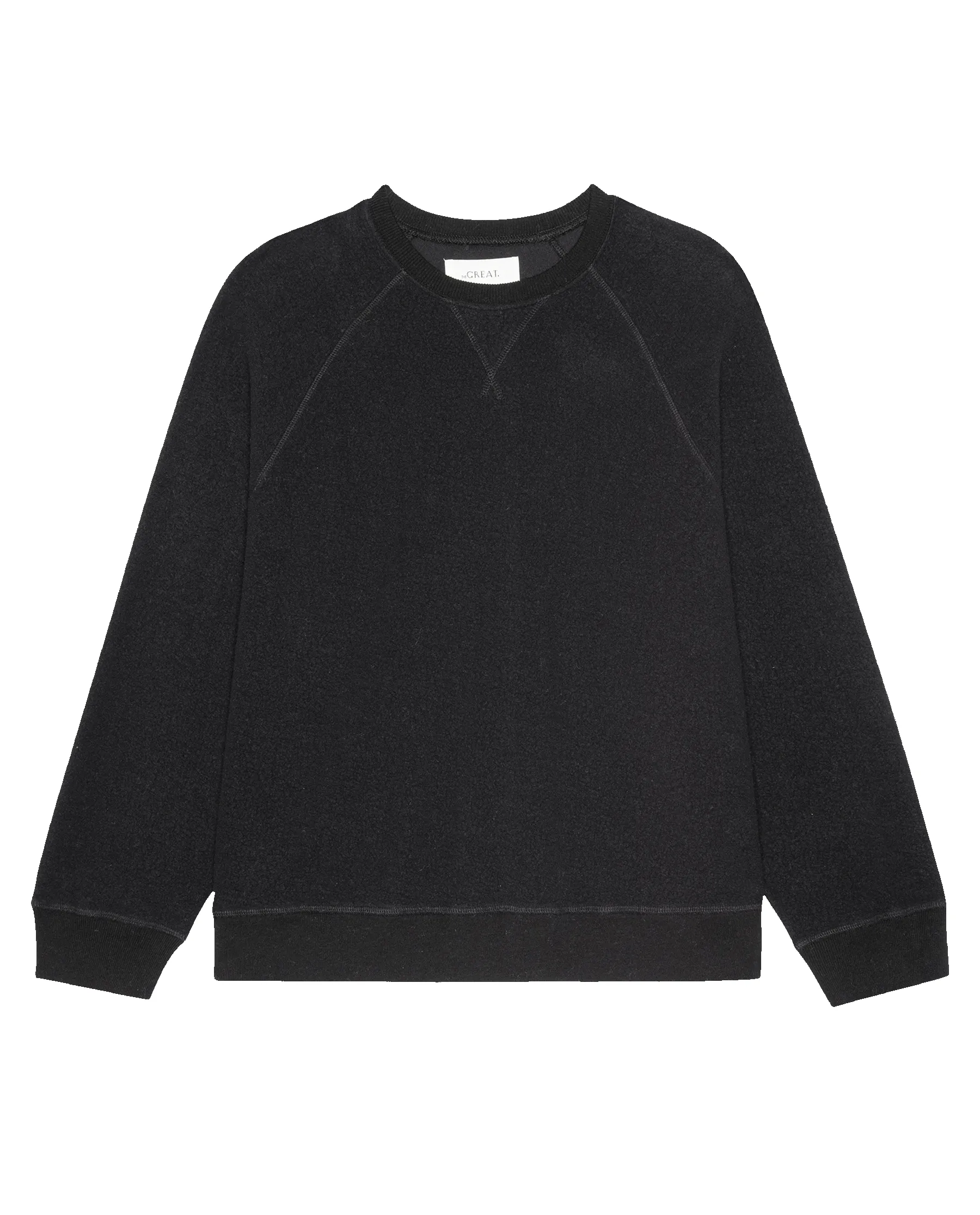The Plush Slouch Sweatshirt. -- Almost Black sold by THE GREAT. product image thumbnail 5