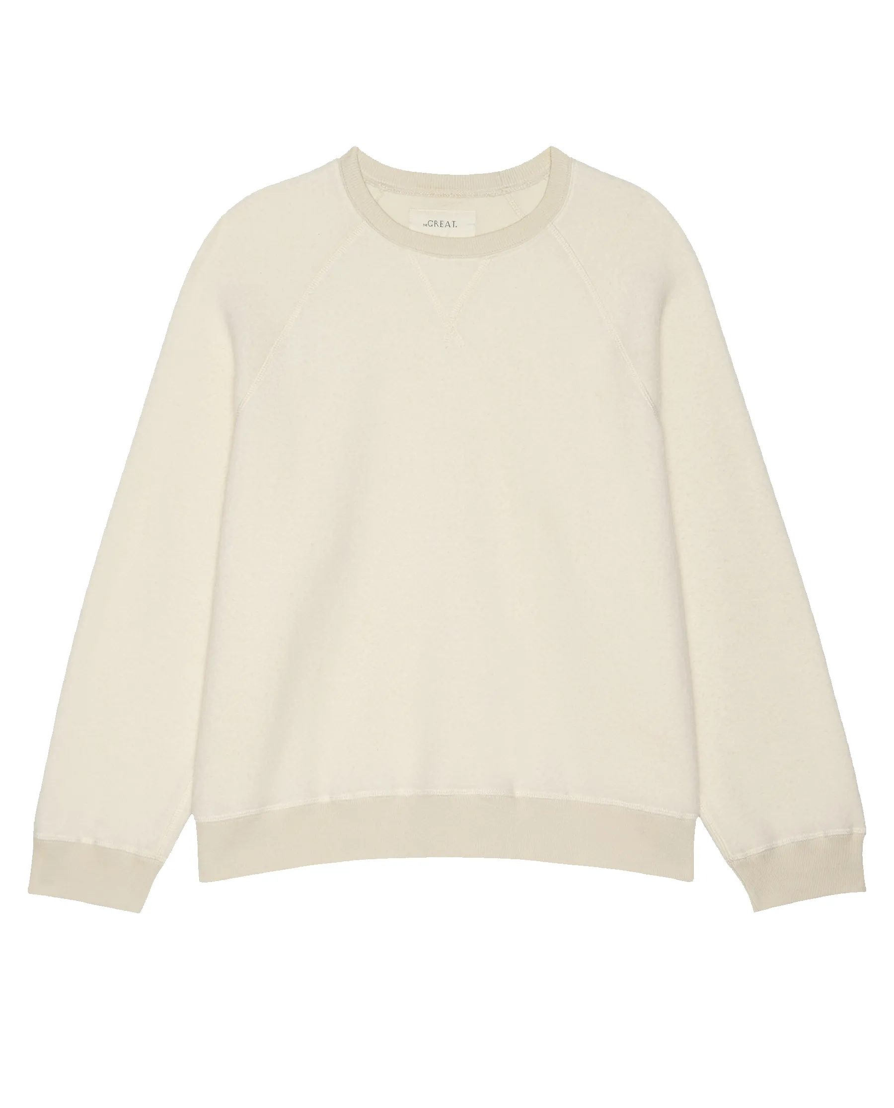 The Plush Slouch Sweatshirt. -- Washed White sold by THE GREAT. product image thumbnail 5