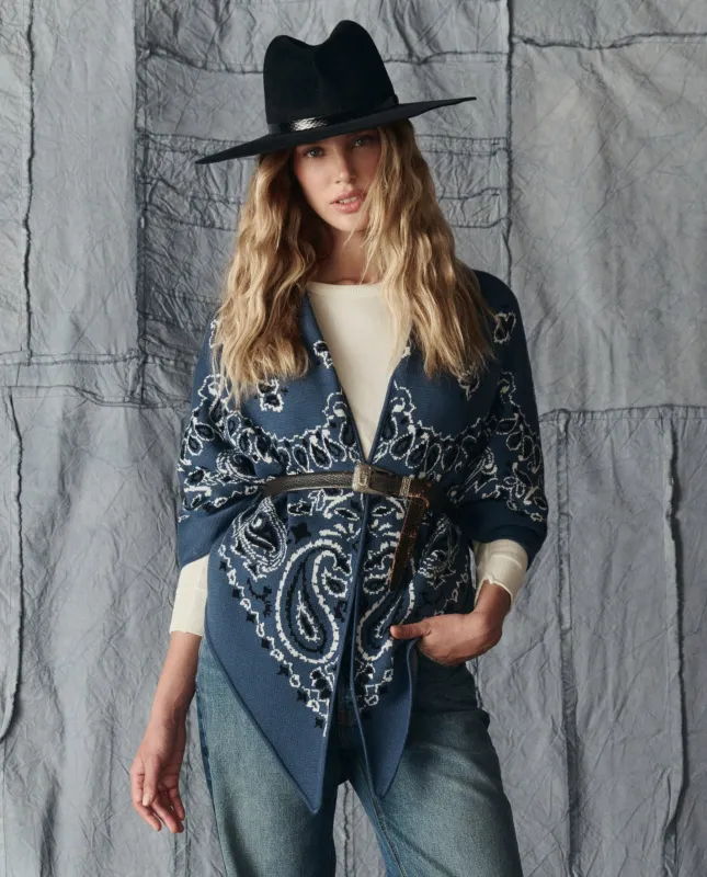The Big Bandana Scarf. -- Washed Navy sold by THE GREAT.