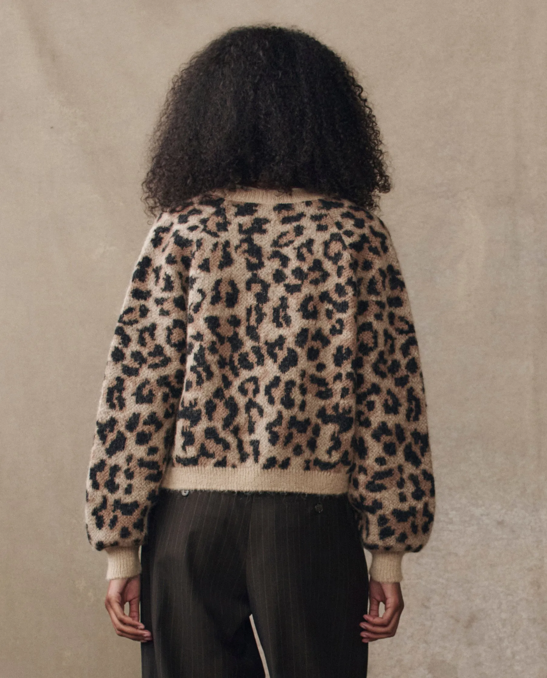 The Windsor Cardigan. -- Leopard sold by THE GREAT. product image thumbnail 3