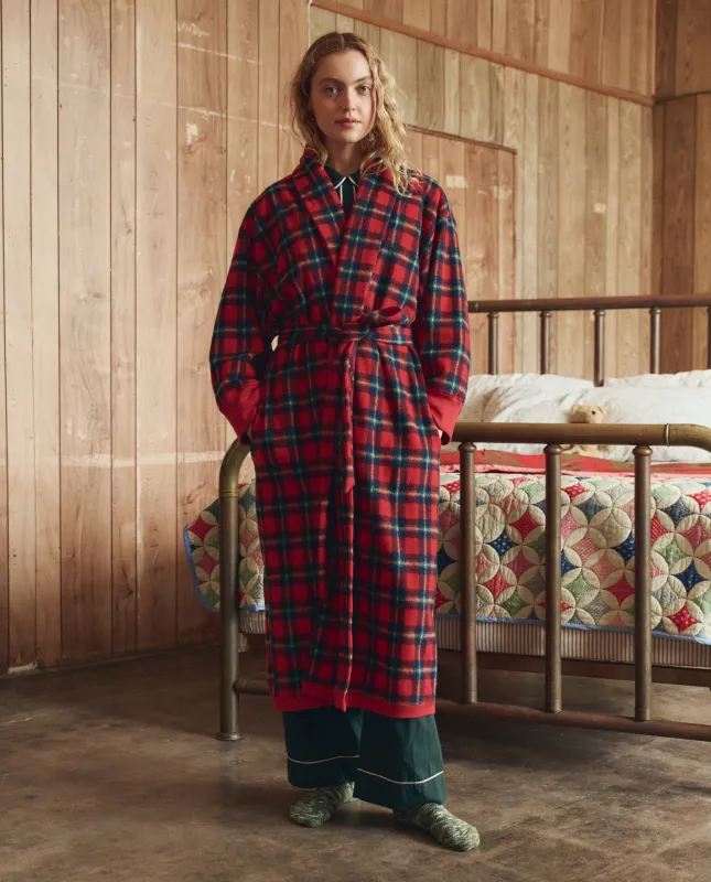 The Plush Fleece Robe. -- Cedarwoods Plaid sold by THE GREAT.