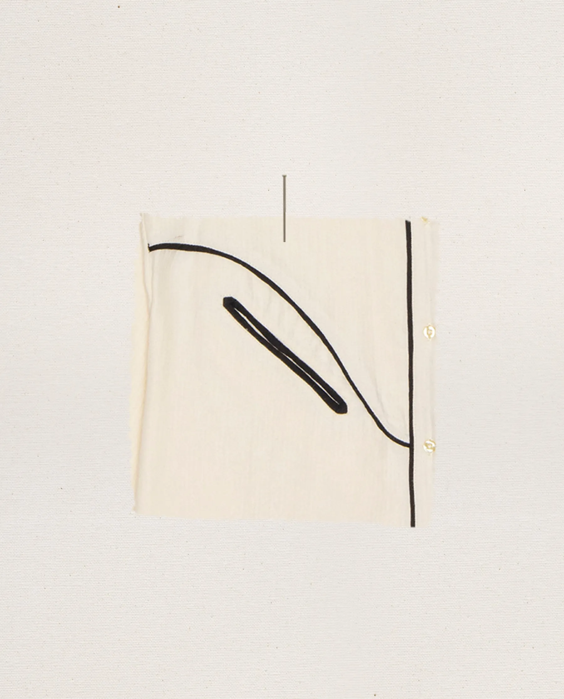 The Flannel Western Easy Sleep Pant. -- Cream and Black sold by THE GREAT. product image thumbnail 3