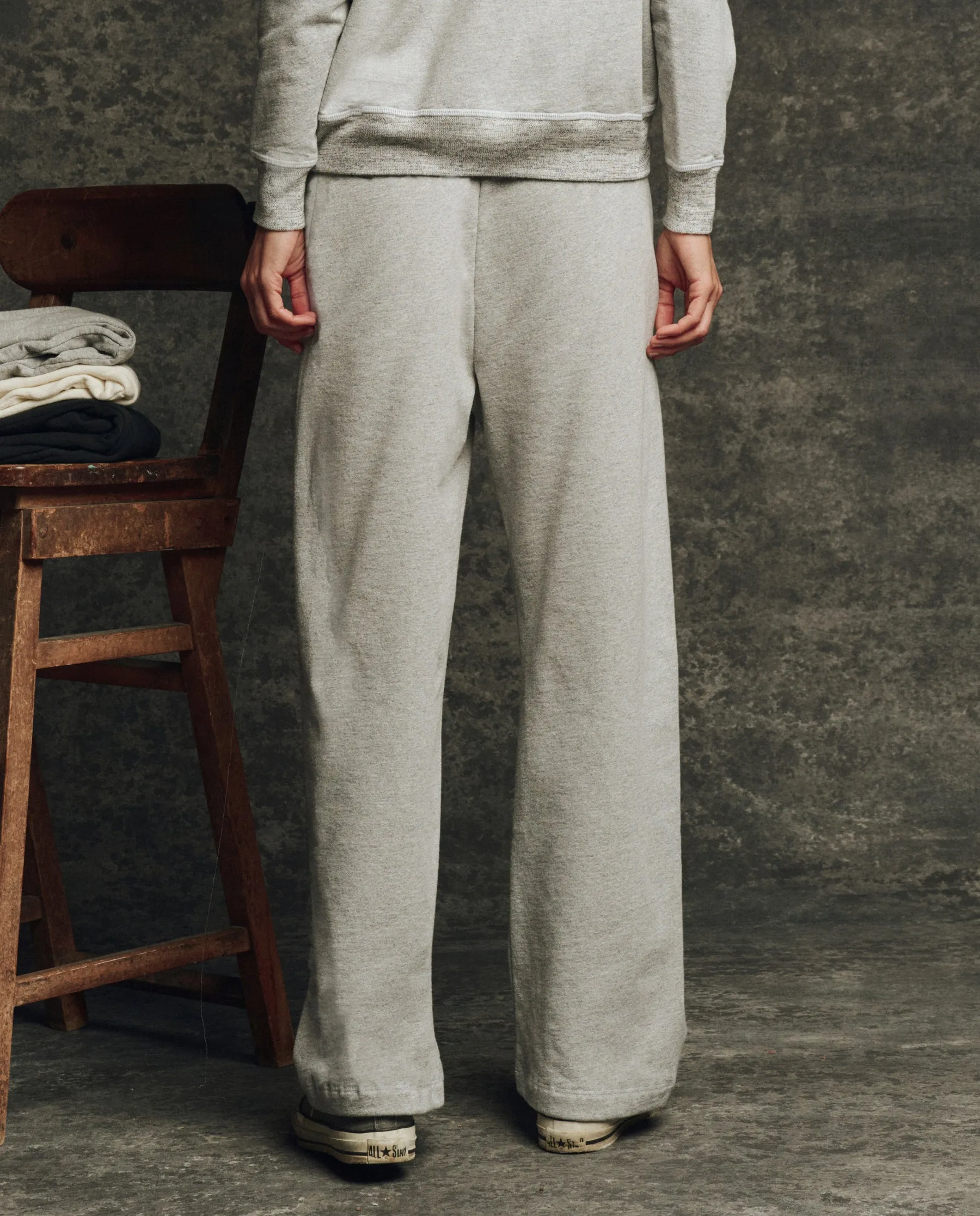 The Fleece Victory Sweatpant. Solid -- Heather Grey sold by THE GREAT. product image thumbnail 2