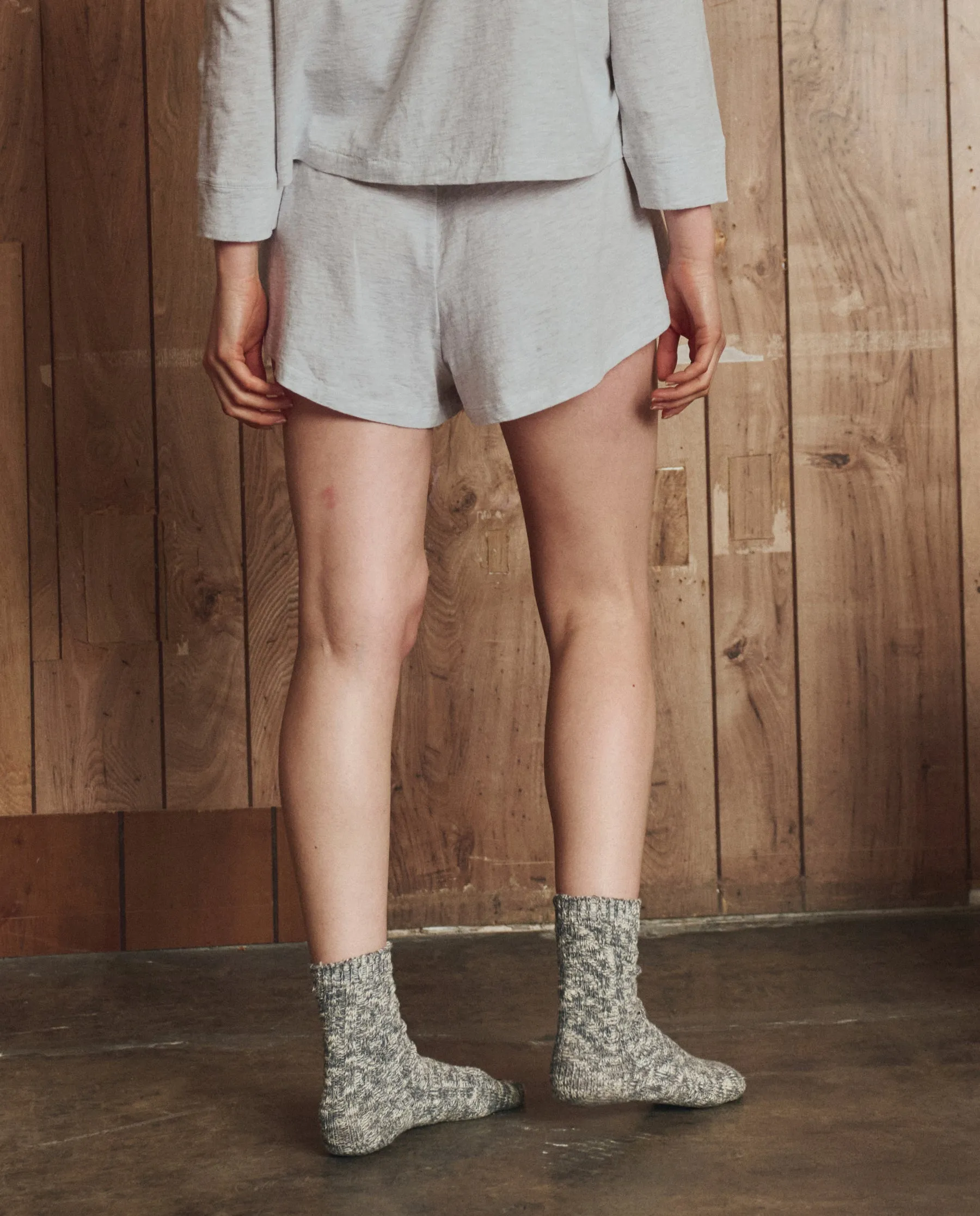 The Tap Short.. -- Heather Grey sold by THE GREAT. product image thumbnail 2