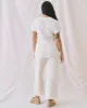The Slim Tee. Solid -- Washed White sold by THE GREAT.