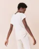 The Slim Tee. Solid -- Washed White sold by THE GREAT.