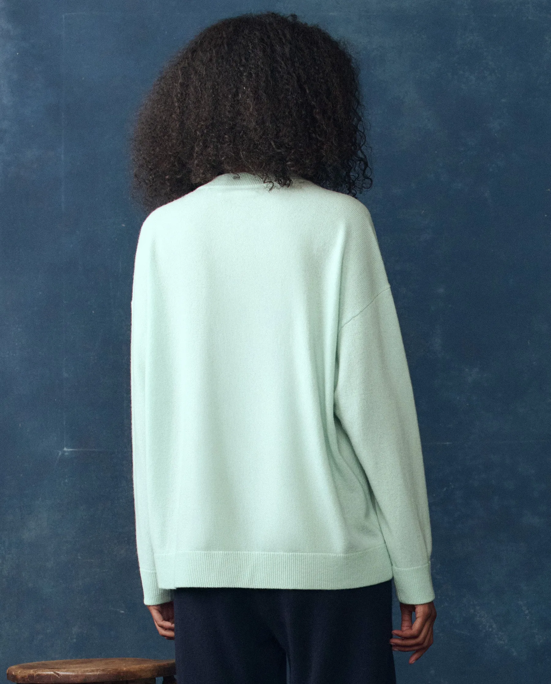 The Cashmere Slouch Cardigan. -- Mint sold by THE GREAT. product image thumbnail 2