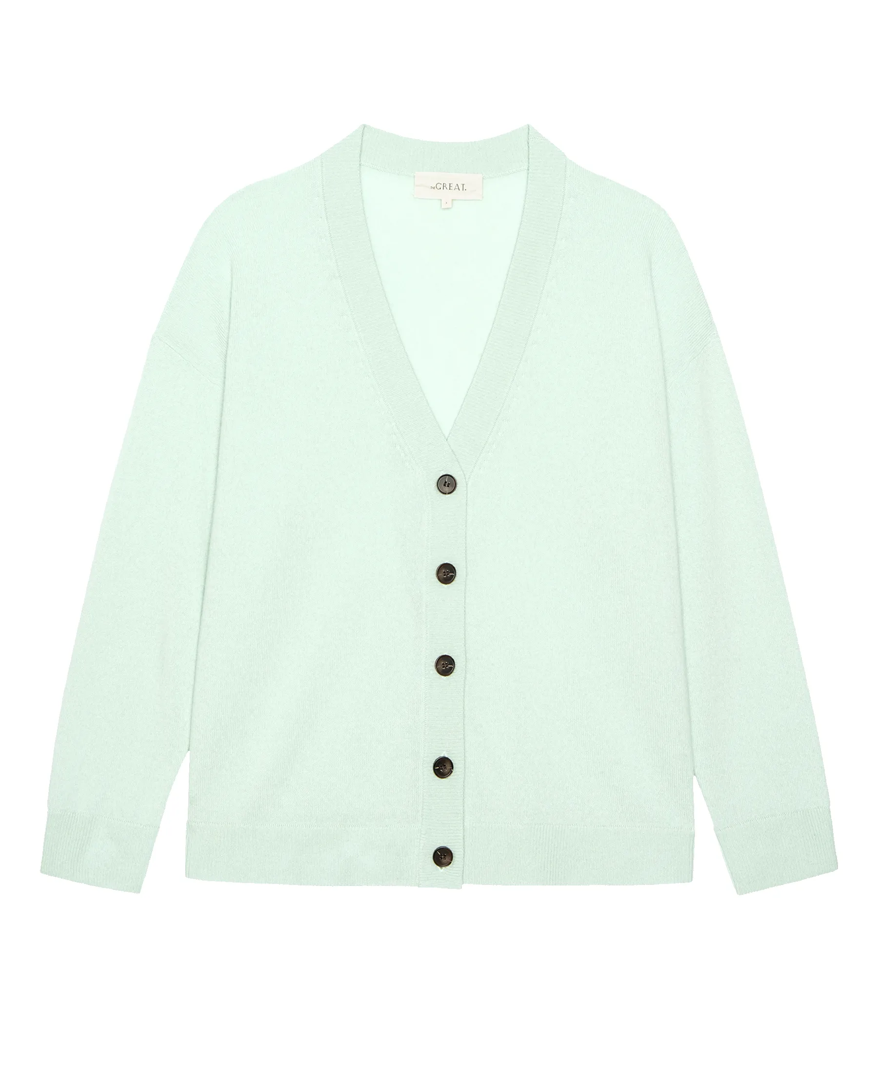 The Cashmere Slouch Cardigan. -- Mint sold by THE GREAT. product image thumbnail 5